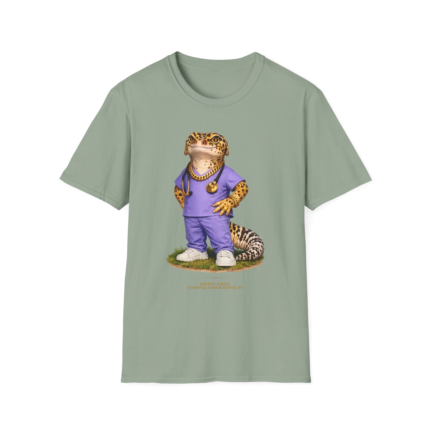 Gold Gecko Co.™ | Scrubs | Leopard Gecko | Comfort Colors 6500