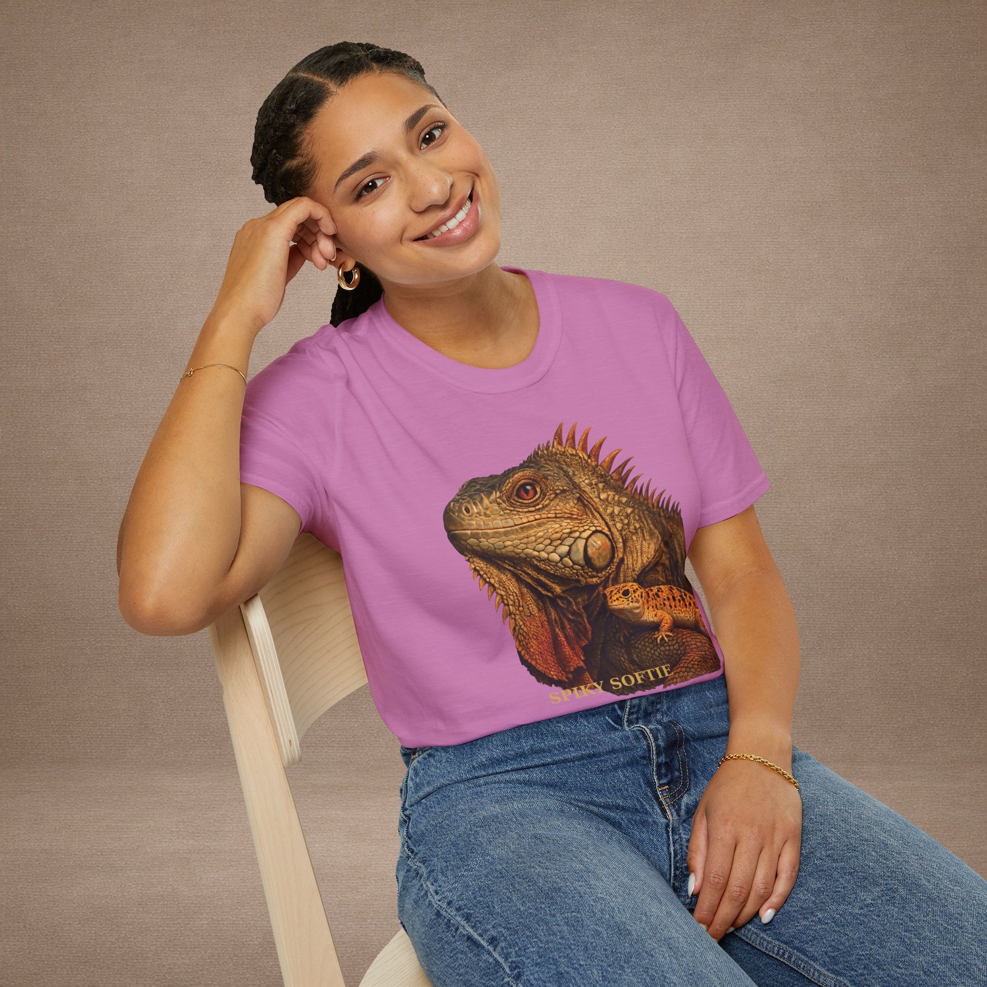 Iguana — Spiky Softie — photoreal reptile portraits — the ultimate herp appreciation. Gold Gecko Co. Reptile Roll Call collection.
