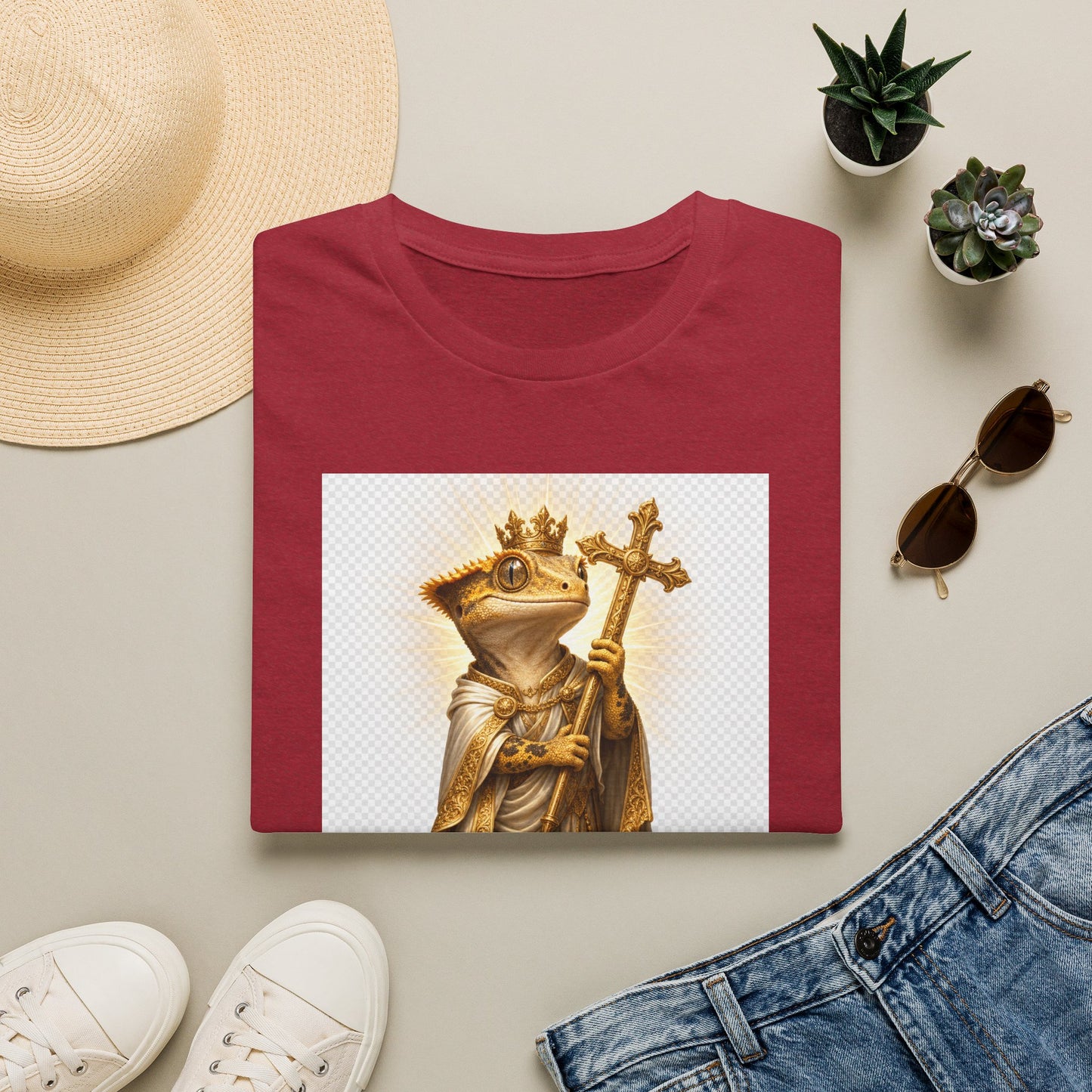 Gold Gecko Co. | Blessed and Dripped | Faith Gecko Tee