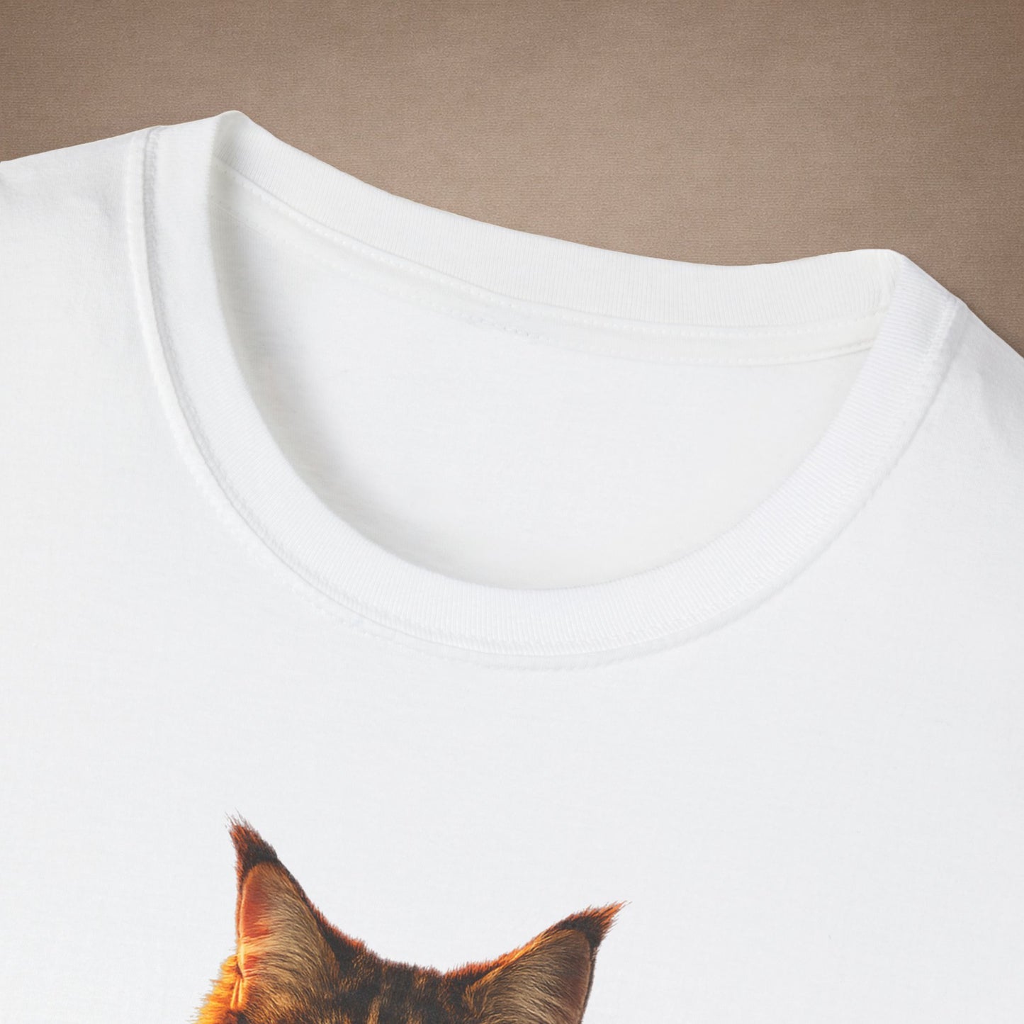 Maine Coon — Gentle Giant — photoreal cat breed portraits paired with tiny gecko compani. Gold Gecko Co. Cats & Geckos collection.