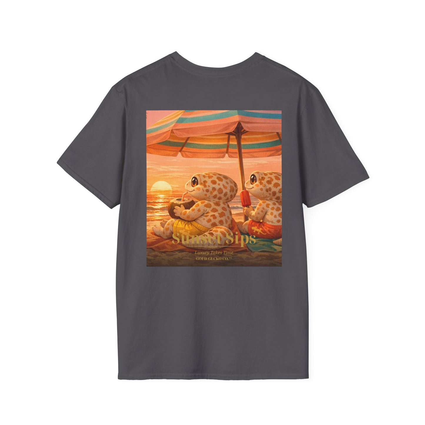 Col1404-04-V2-TS-Gildan64000-SunsetSips-Realistic-GoldGeckoCo