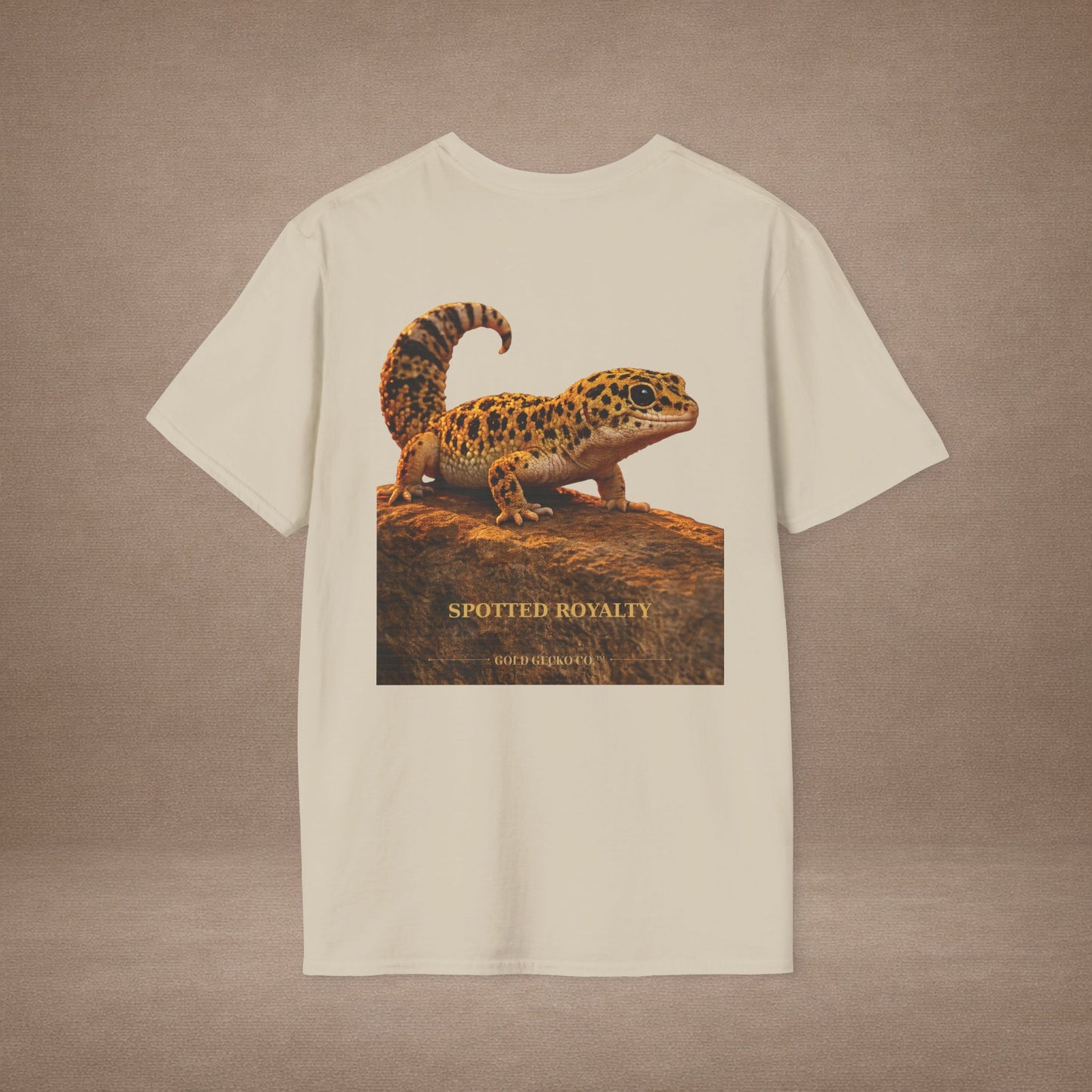 Leopard Gecko — Spotted Royalty — photoreal reptile portraits — the ultimate herp appreciation. Gold Gecko Co. Reptile Roll Call collection.