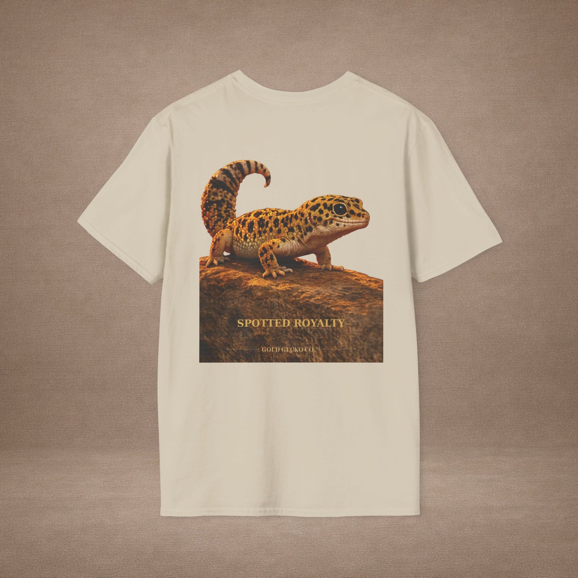 Leopard Gecko — Spotted Royalty — photoreal reptile portraits — the ultimate herp appreciation. Gold Gecko Co. Reptile Roll Call collection.