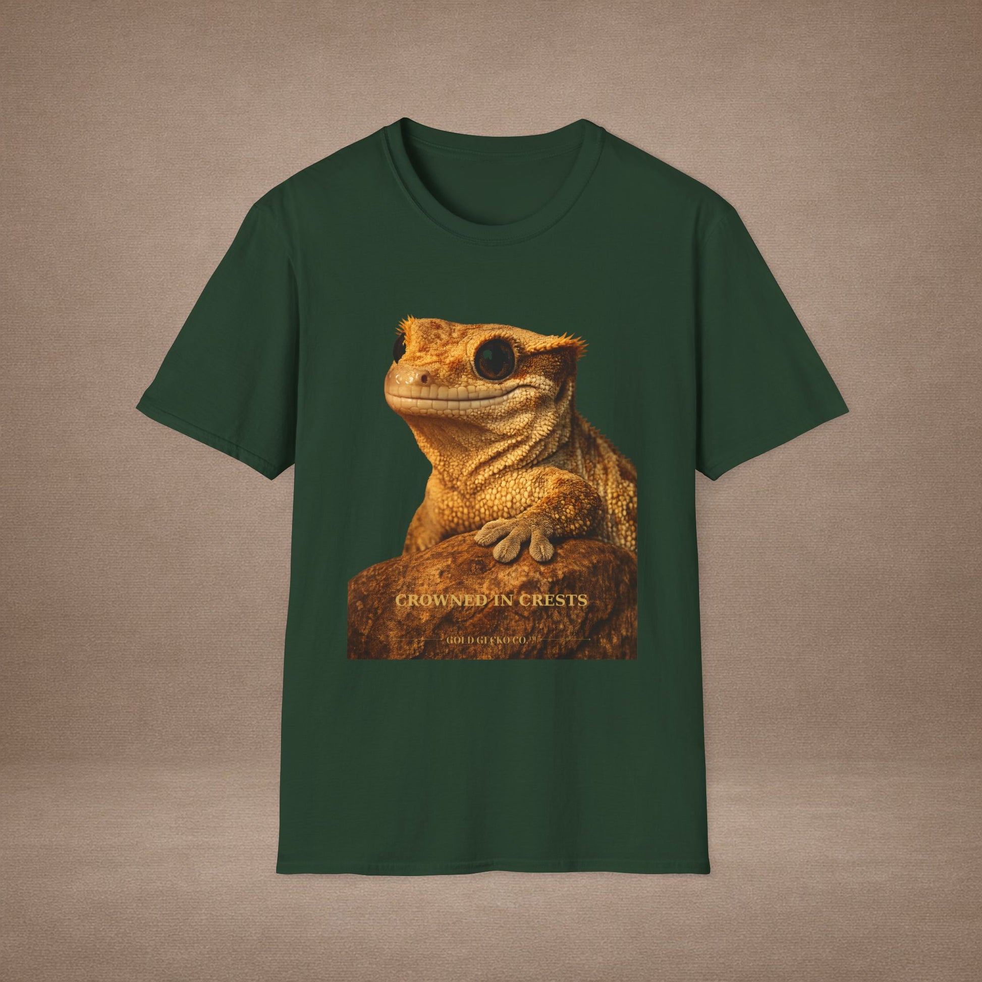 Crested Gecko — Crowned In Crests — photoreal reptile portraits — the ultimate herp appreciation. Gold Gecko Co. Reptile Roll Call collection.