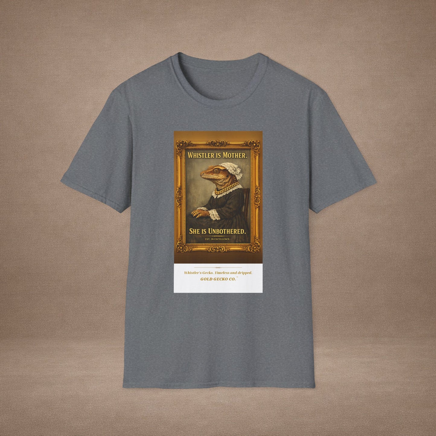 Design #col19-4 - Whistler's Gecko— Fine Art Tee