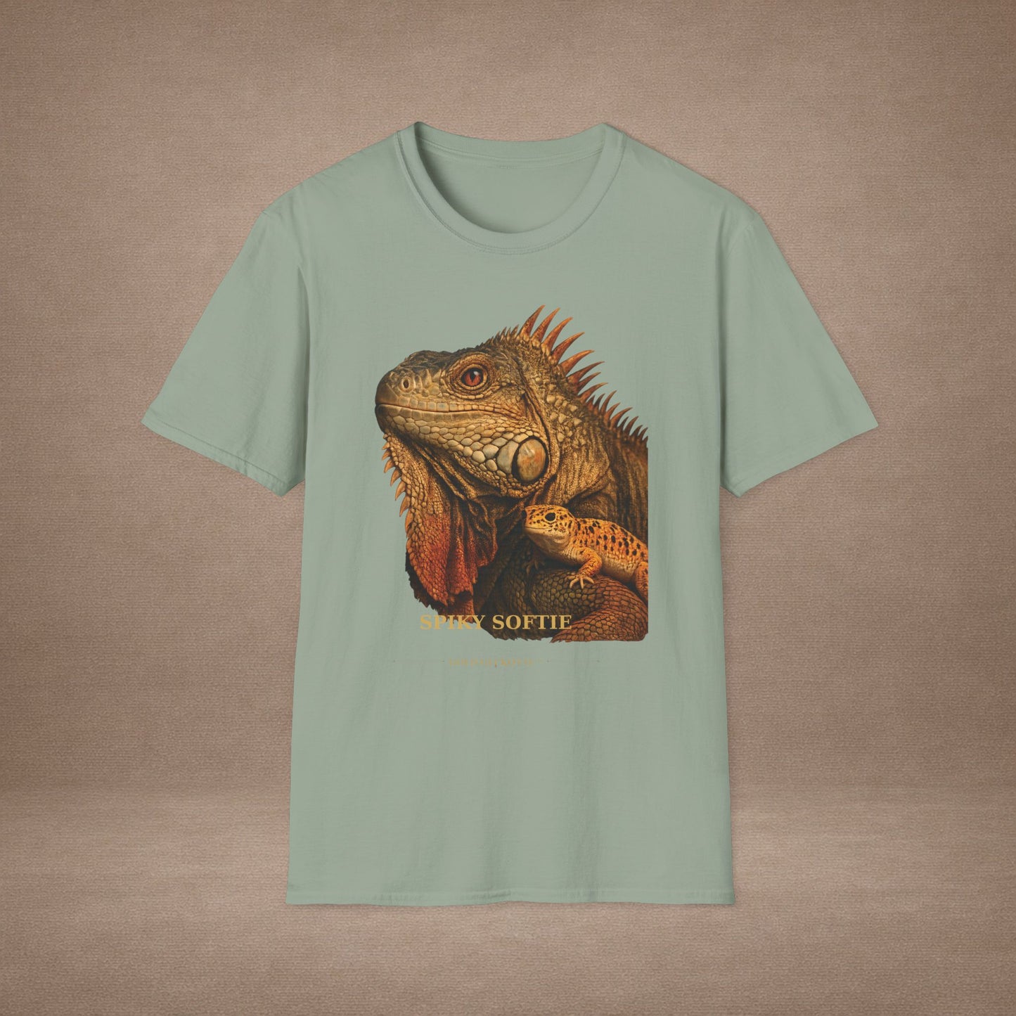 Iguana — Spiky Softie — photoreal reptile portraits — the ultimate herp appreciation. Gold Gecko Co. Reptile Roll Call collection.