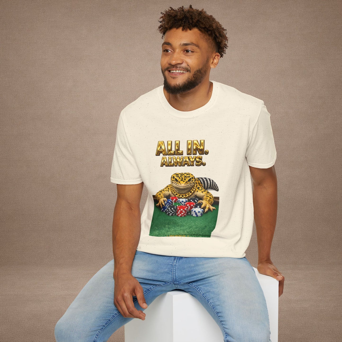 Design #29-2   Gambling- All in Always- (Gold Letters)