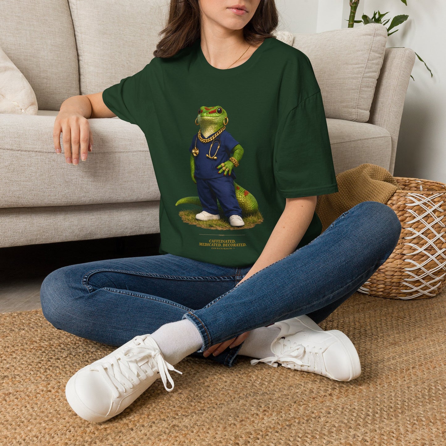Gold Gecko Co.™ | Scrubs | Day Gecko | Comfort Colors 6500
