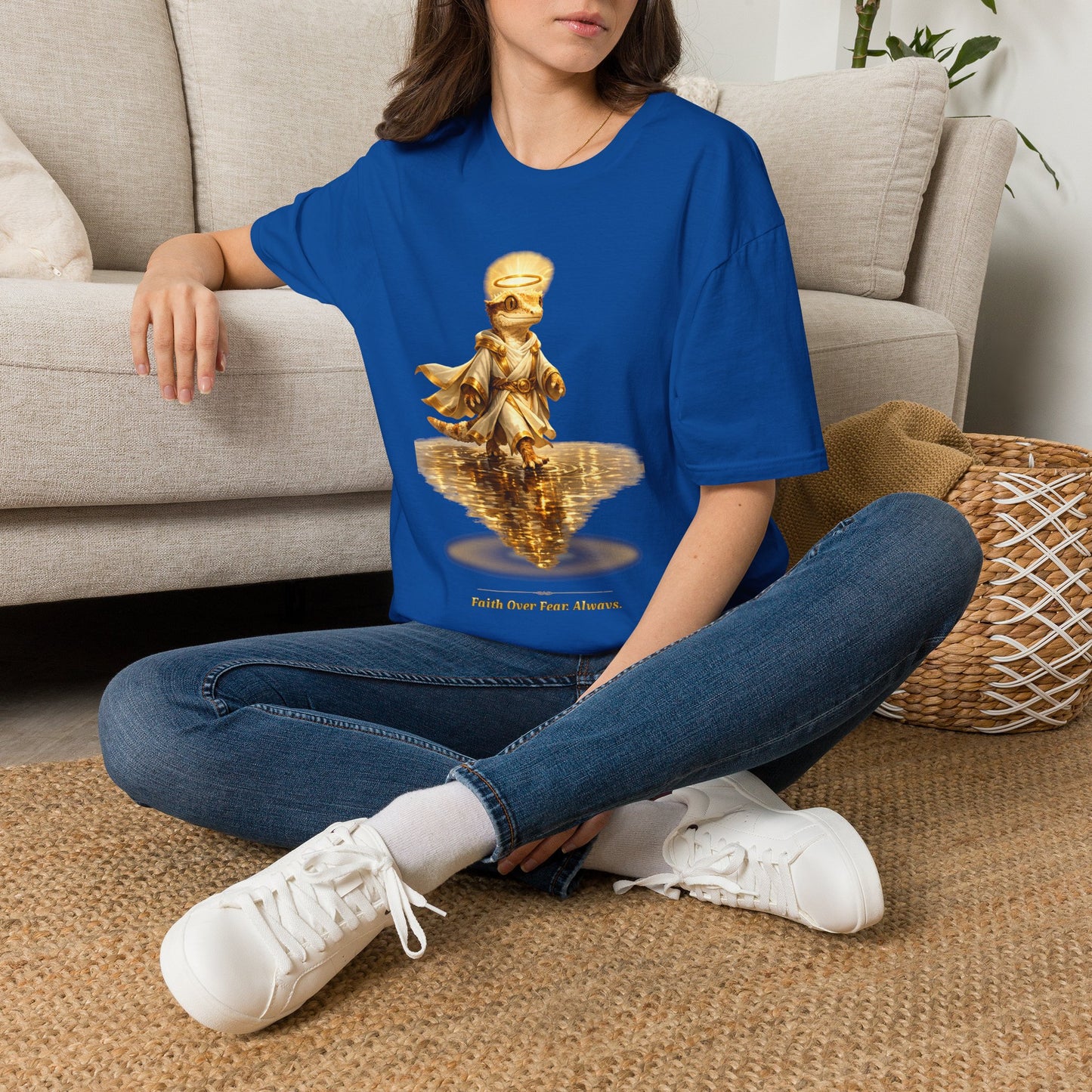 Gold Gecko Co. | Faith Over Fear. Always. | Walking on Water Gecko Tee