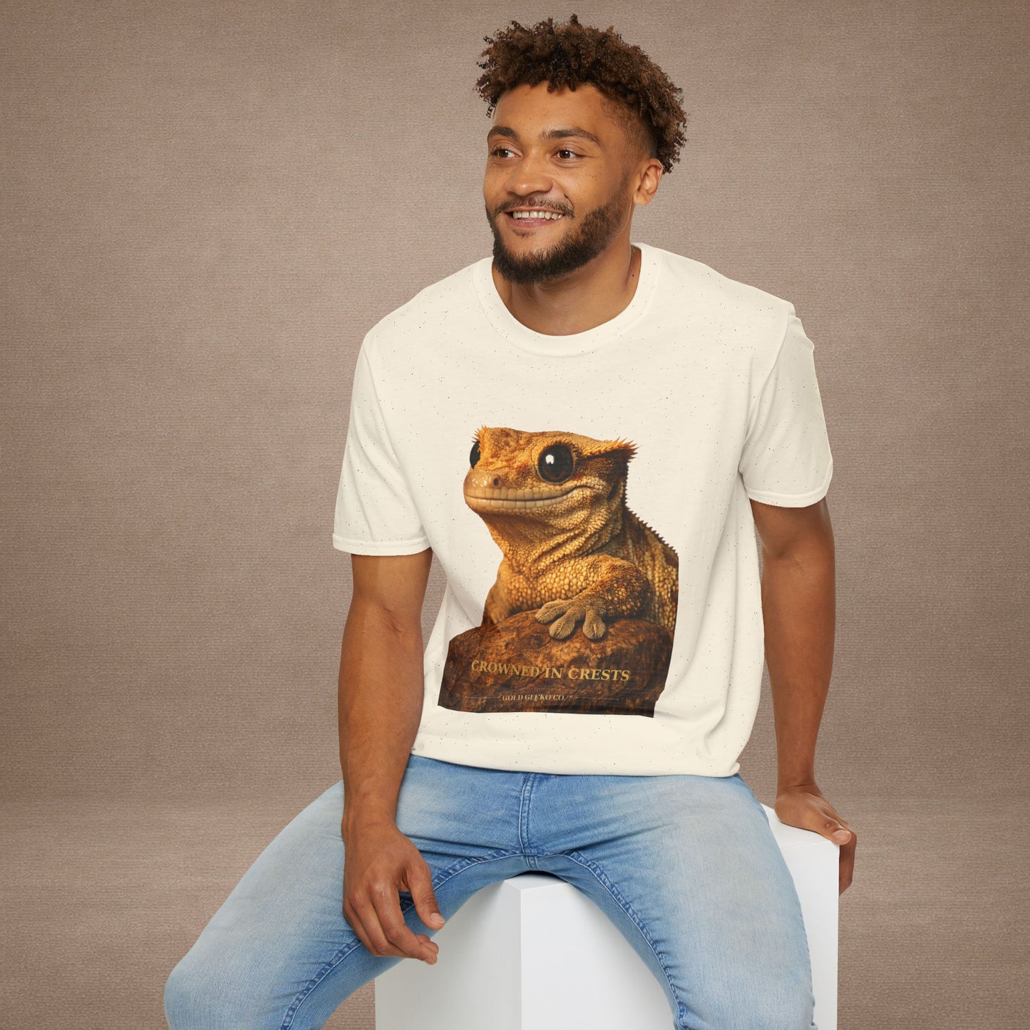Crested Gecko — Crowned In Crests — photoreal reptile portraits — the ultimate herp appreciation. Gold Gecko Co. Reptile Roll Call collection.