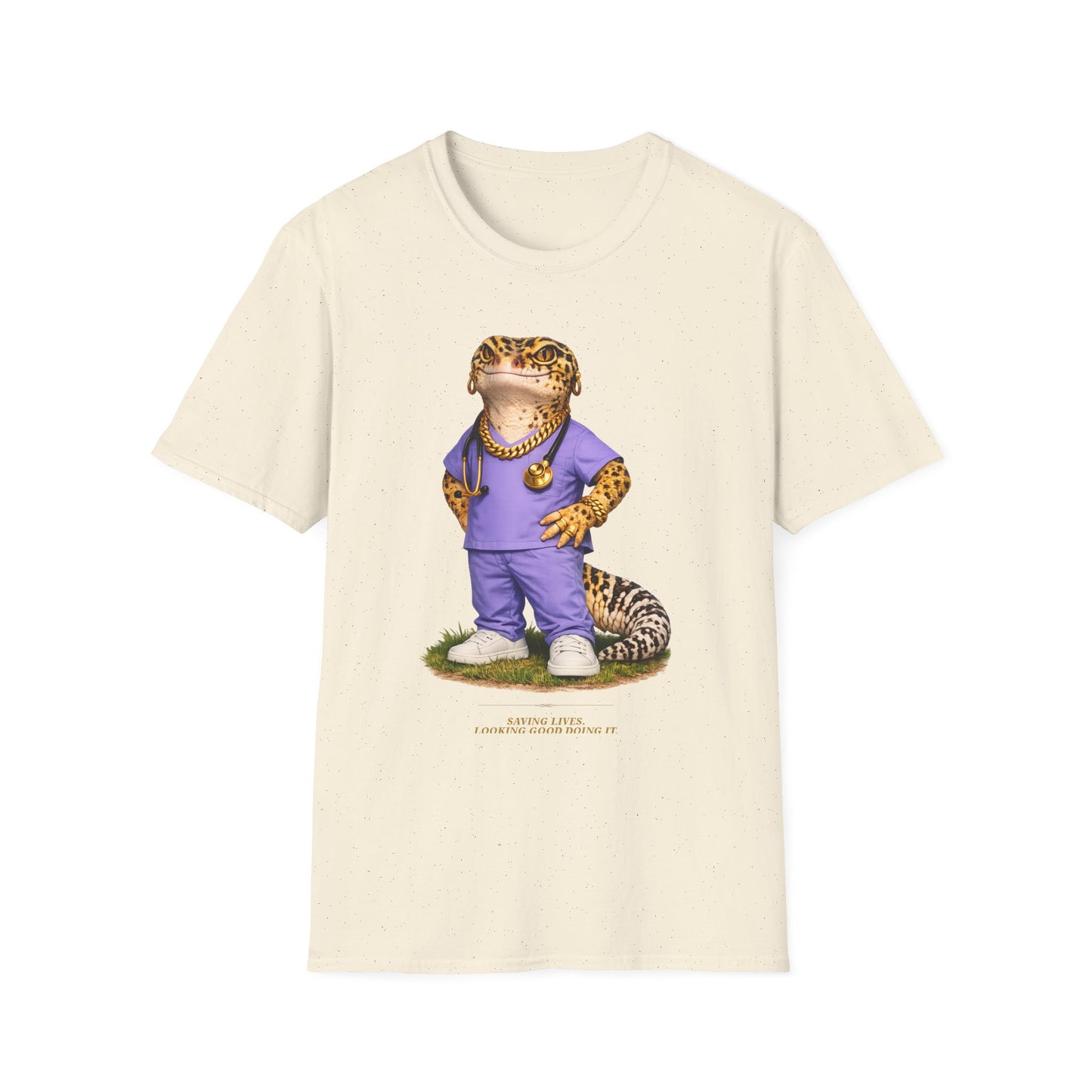 Gold Gecko Co.™ | Scrubs | Leopard Gecko | Comfort Colors 6500