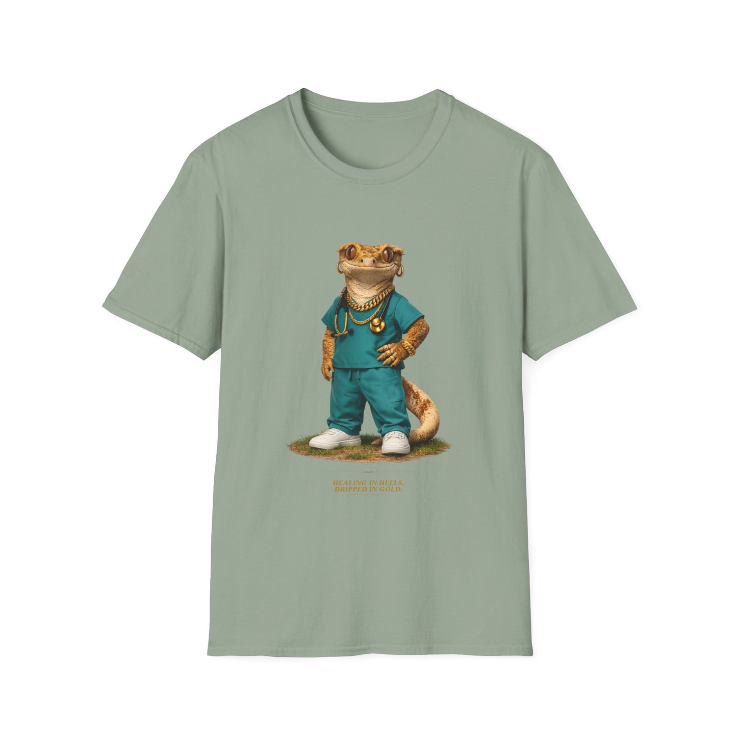 Gold Gecko Co.™ | Scrubs | Crested Gecko | Comfort Colors 6500