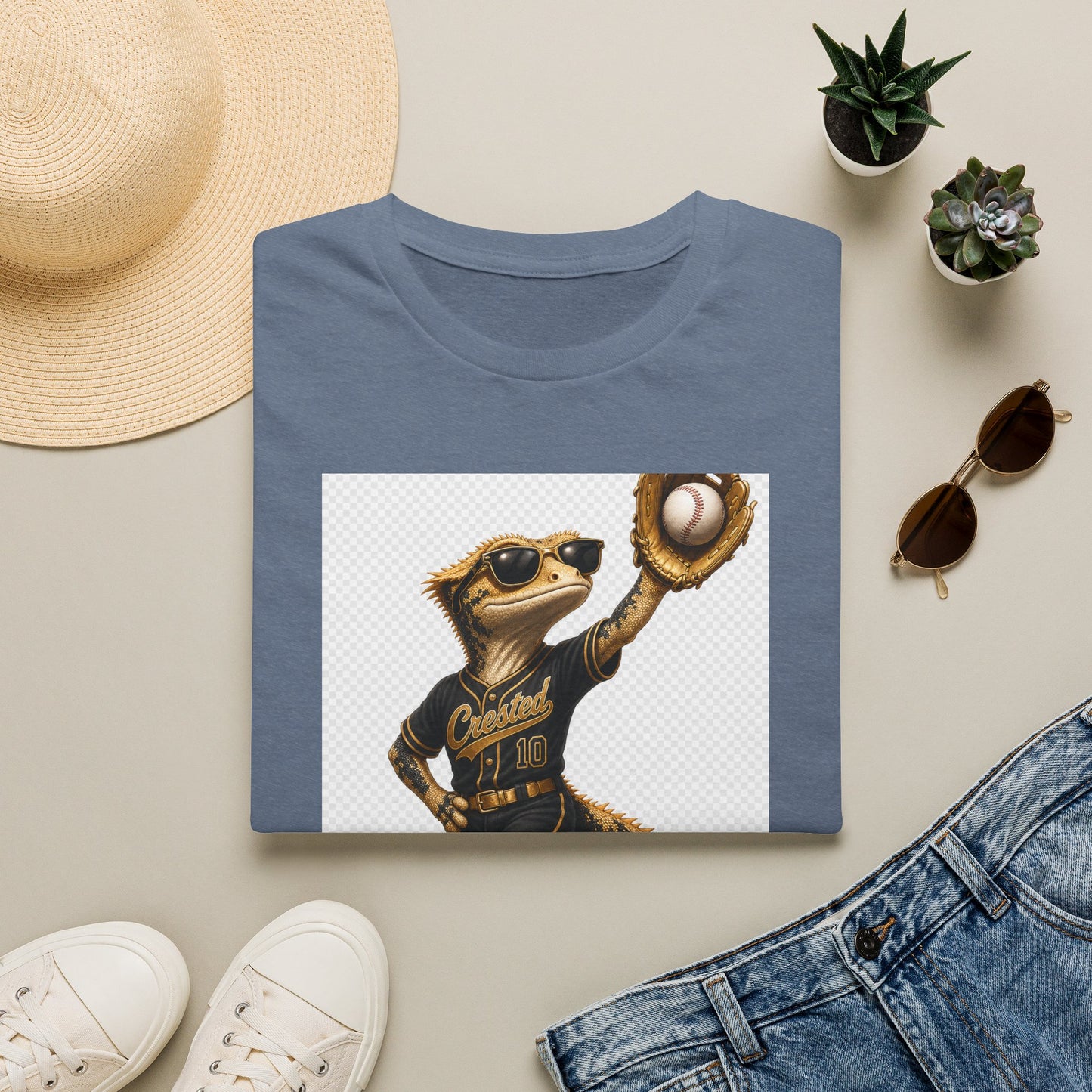 Gold Gecko Co. | Effortless. Like Everything Else. | Outfielder Gecko Tee