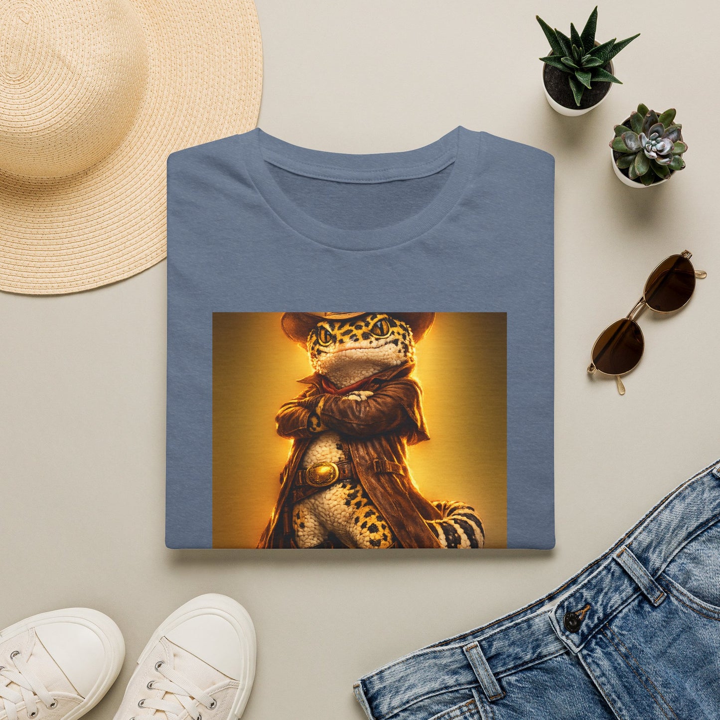 Gold Gecko Co.™ | Sunset Cowboy | Leopard Gecko | Comfort Colors 6500
