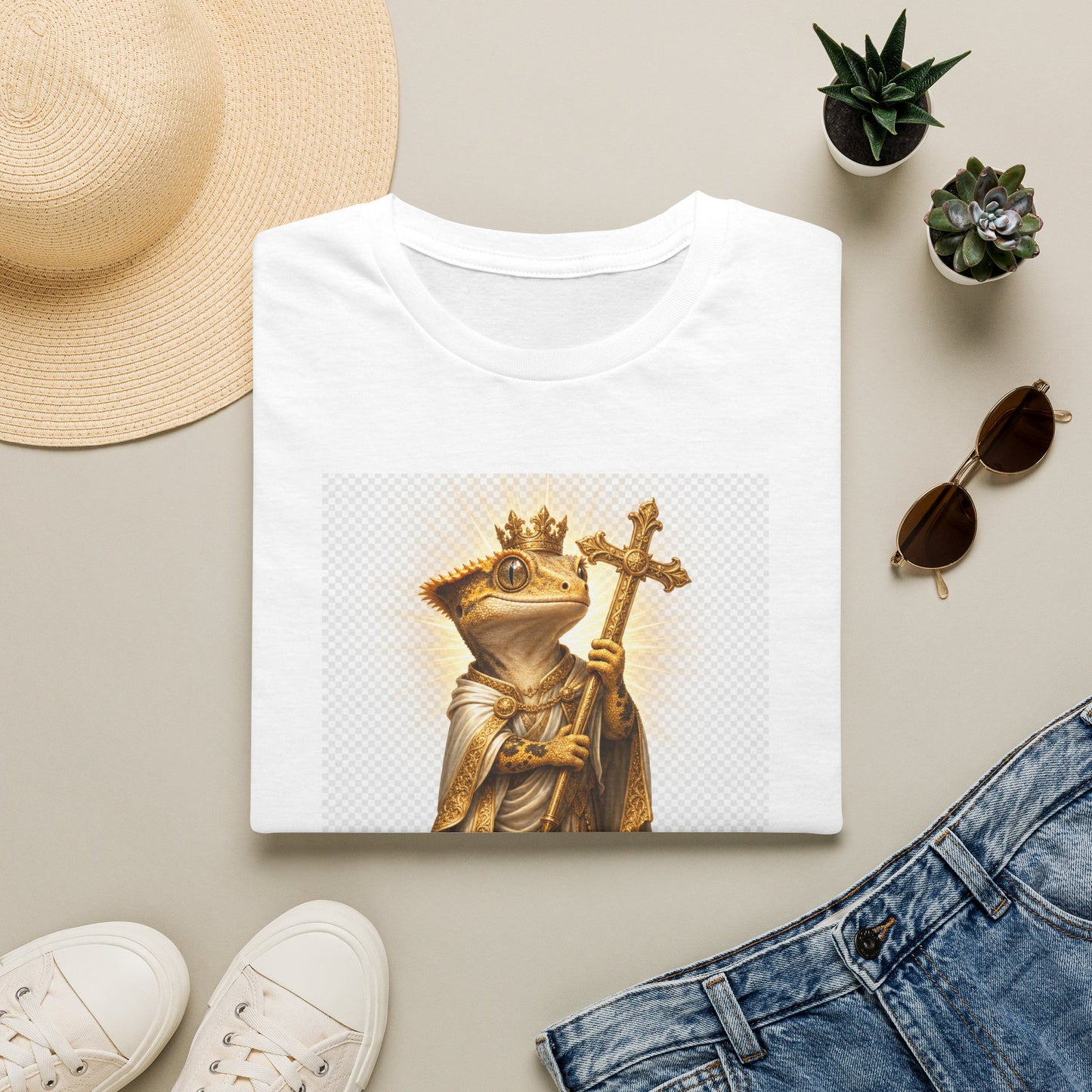 Gold Gecko Co. | Blessed and Dripped | Faith Gecko Tee