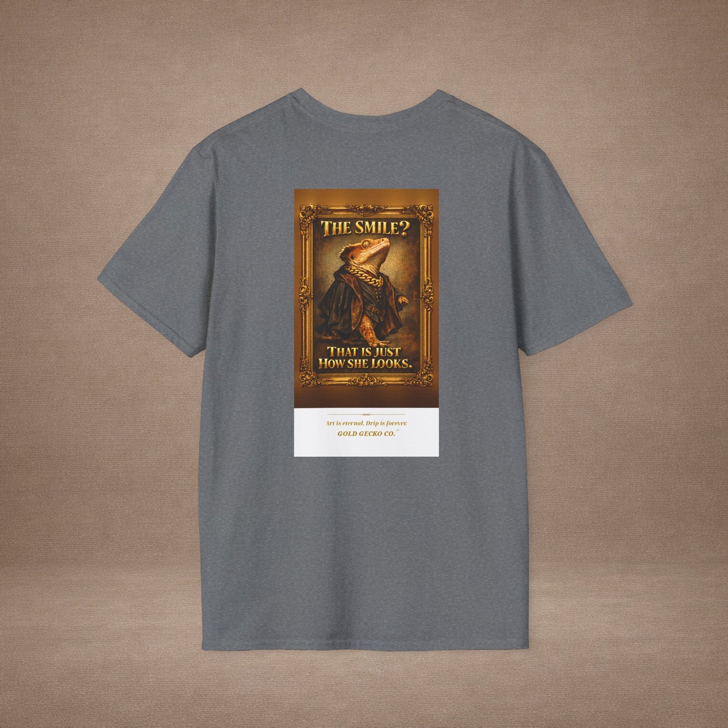 Design #col19-1 - Mona Gecko — Fine Art Tee