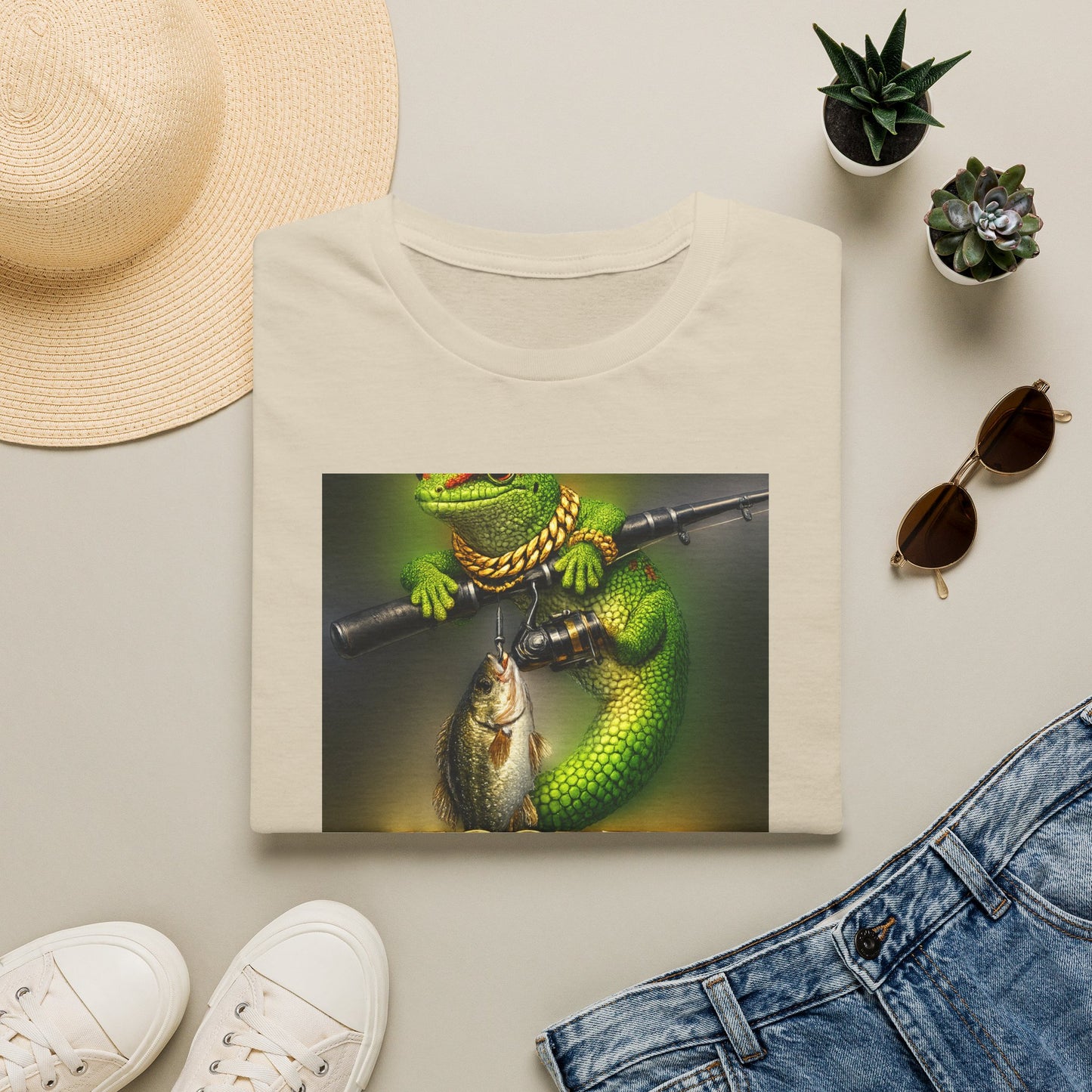 Gold Gecko Co.™ | Hooked on the Good Life | Day Gecko | Comfort Colors 6500