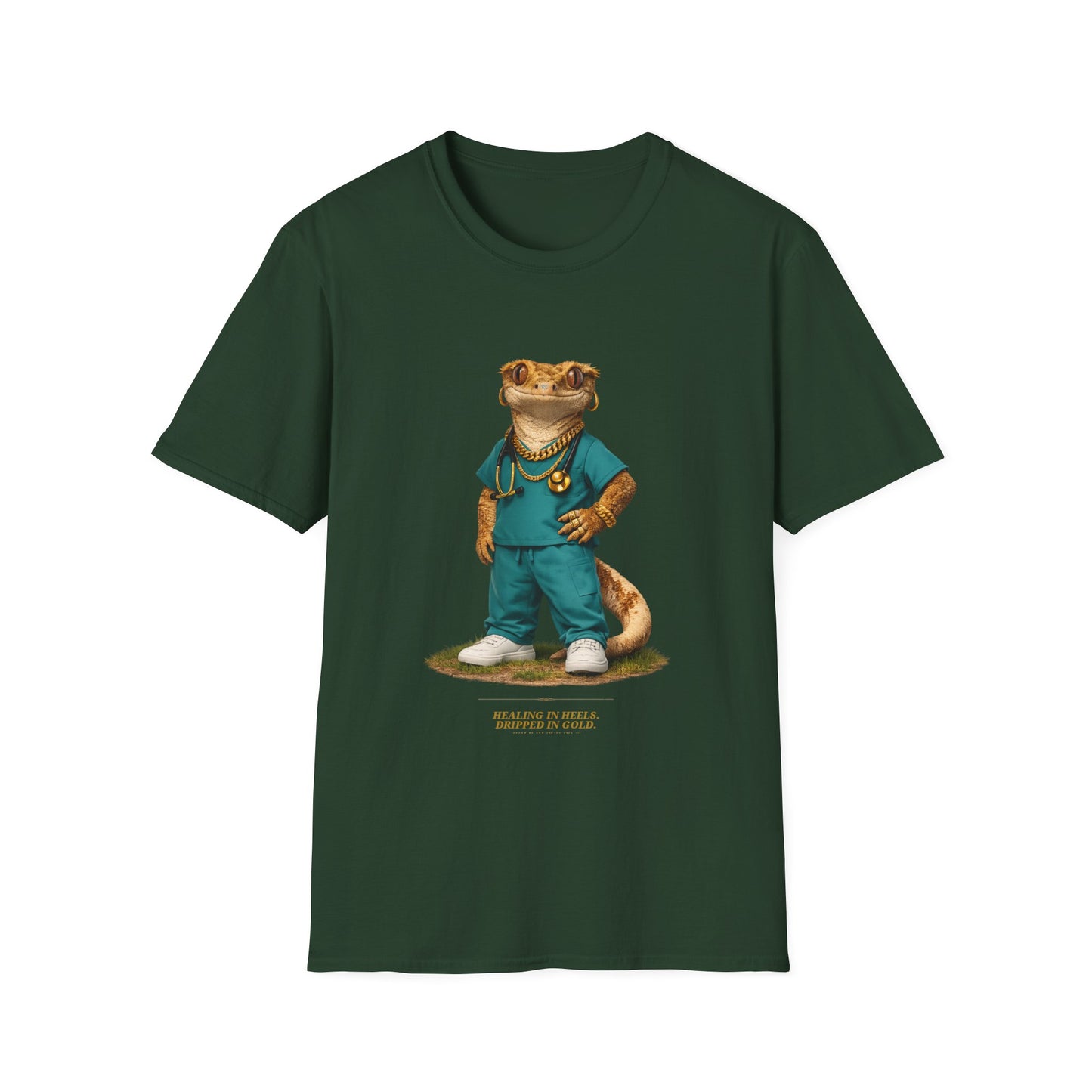Gold Gecko Co.™ | Scrubs | Crested Gecko | Comfort Colors 6500