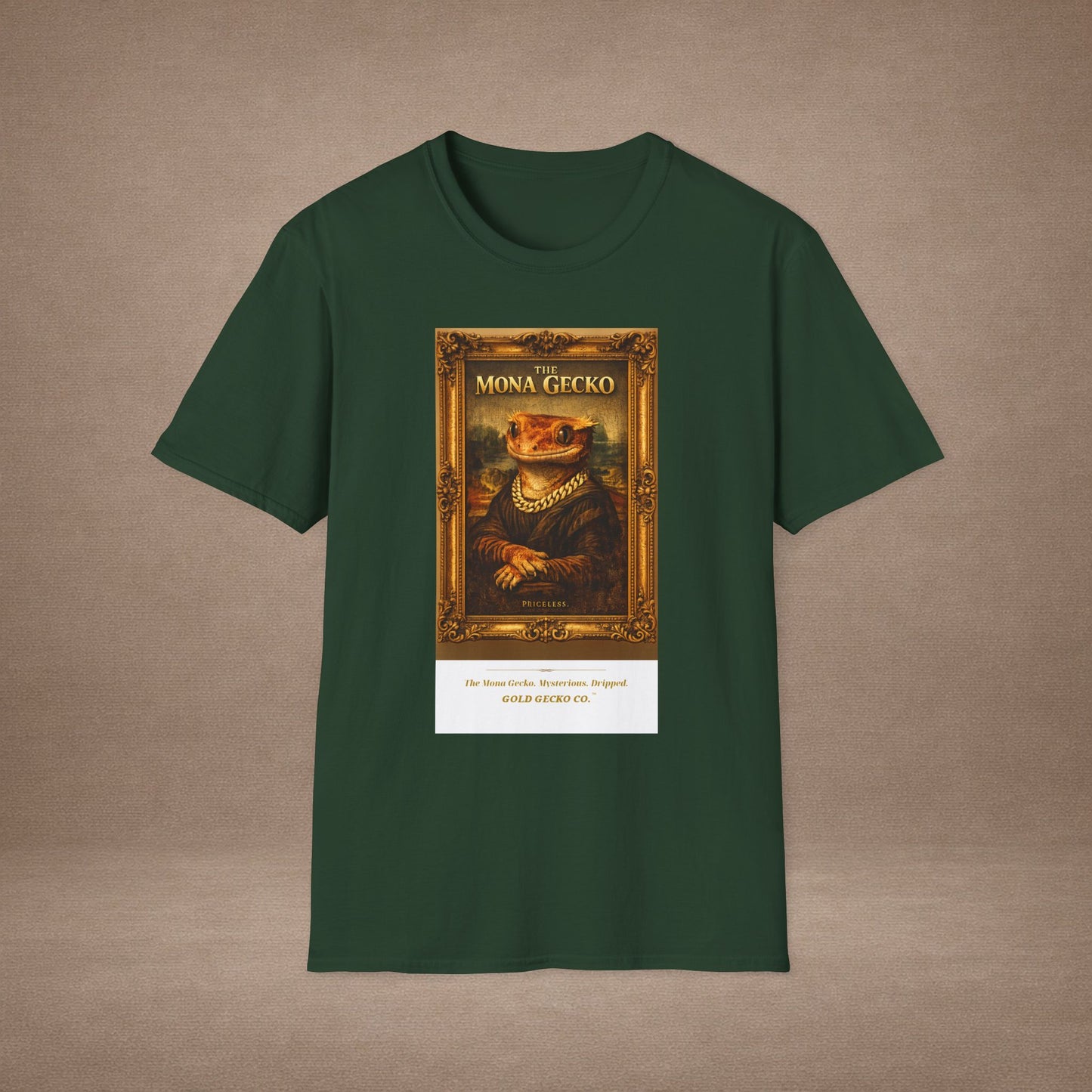 Design #col19-1 - Mona Gecko — Fine Art Tee