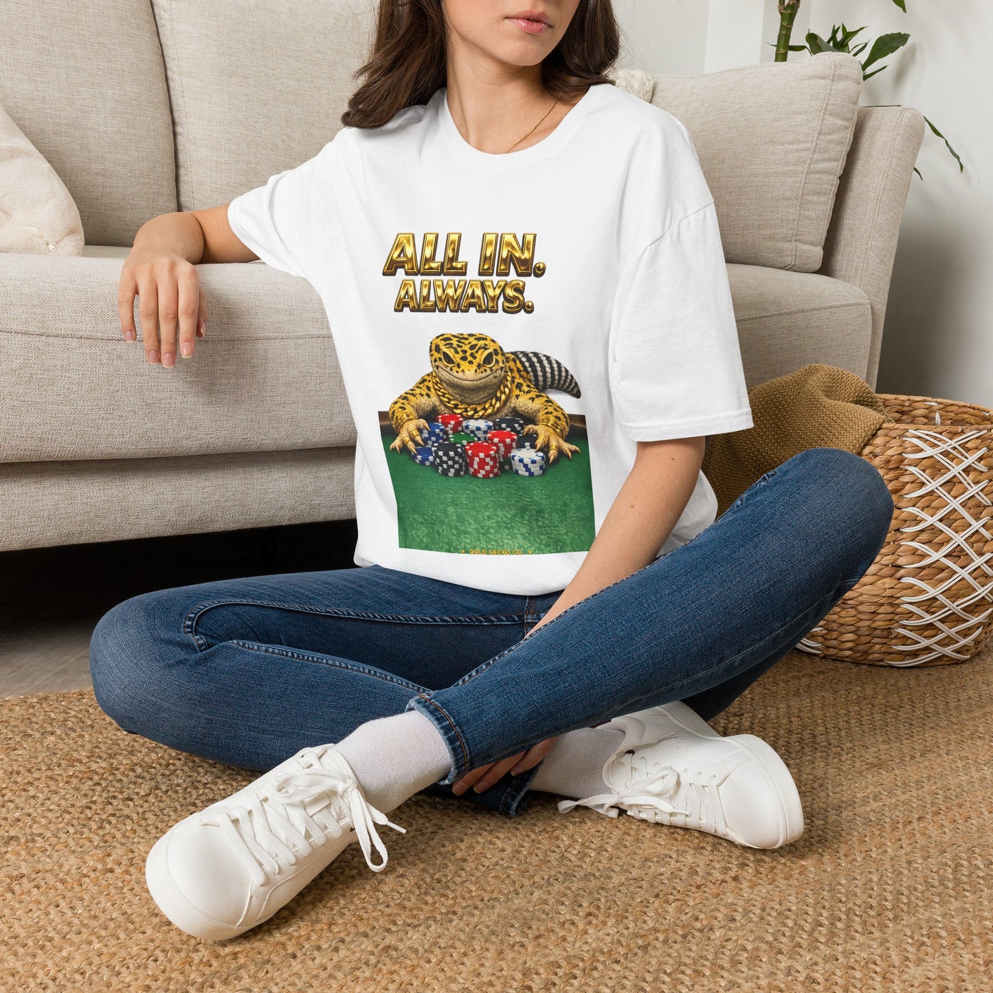 Design #29-2   Gambling- All in Always- (Gold Letters)