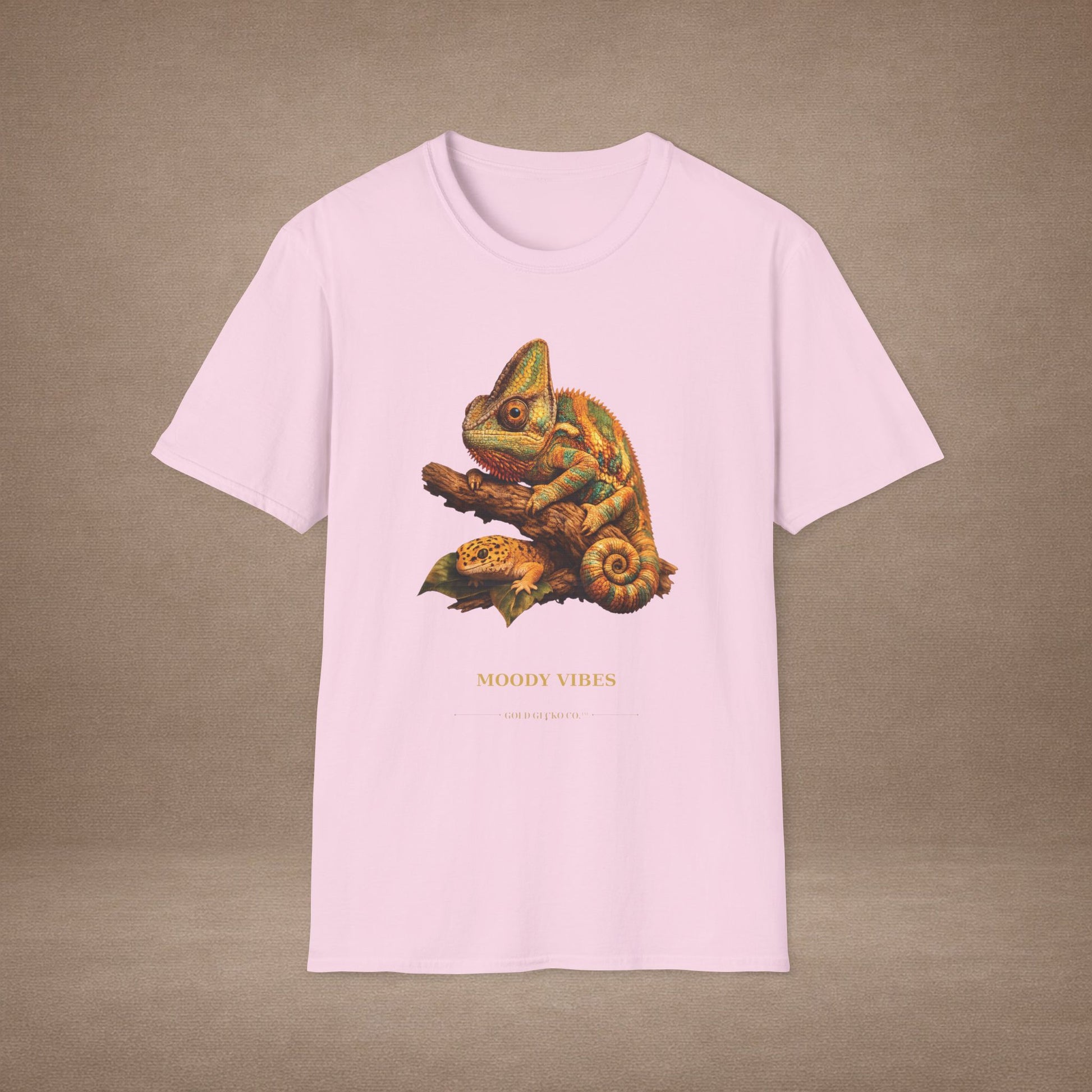 Chameleon — Moody Vibes — photoreal reptile portraits — the ultimate herp appreciation. Gold Gecko Co. Reptile Roll Call collection.