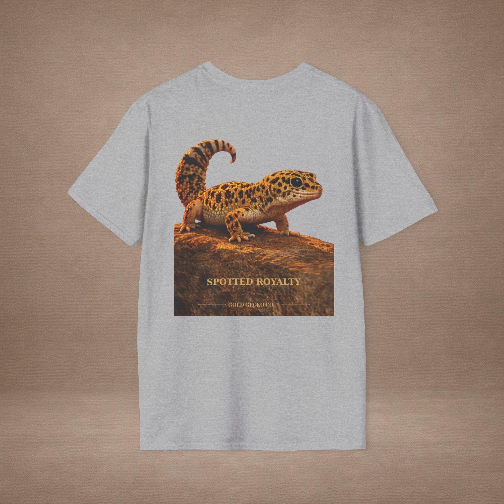 Leopard Gecko — Spotted Royalty — photoreal reptile portraits — the ultimate herp appreciation. Gold Gecko Co. Reptile Roll Call collection.