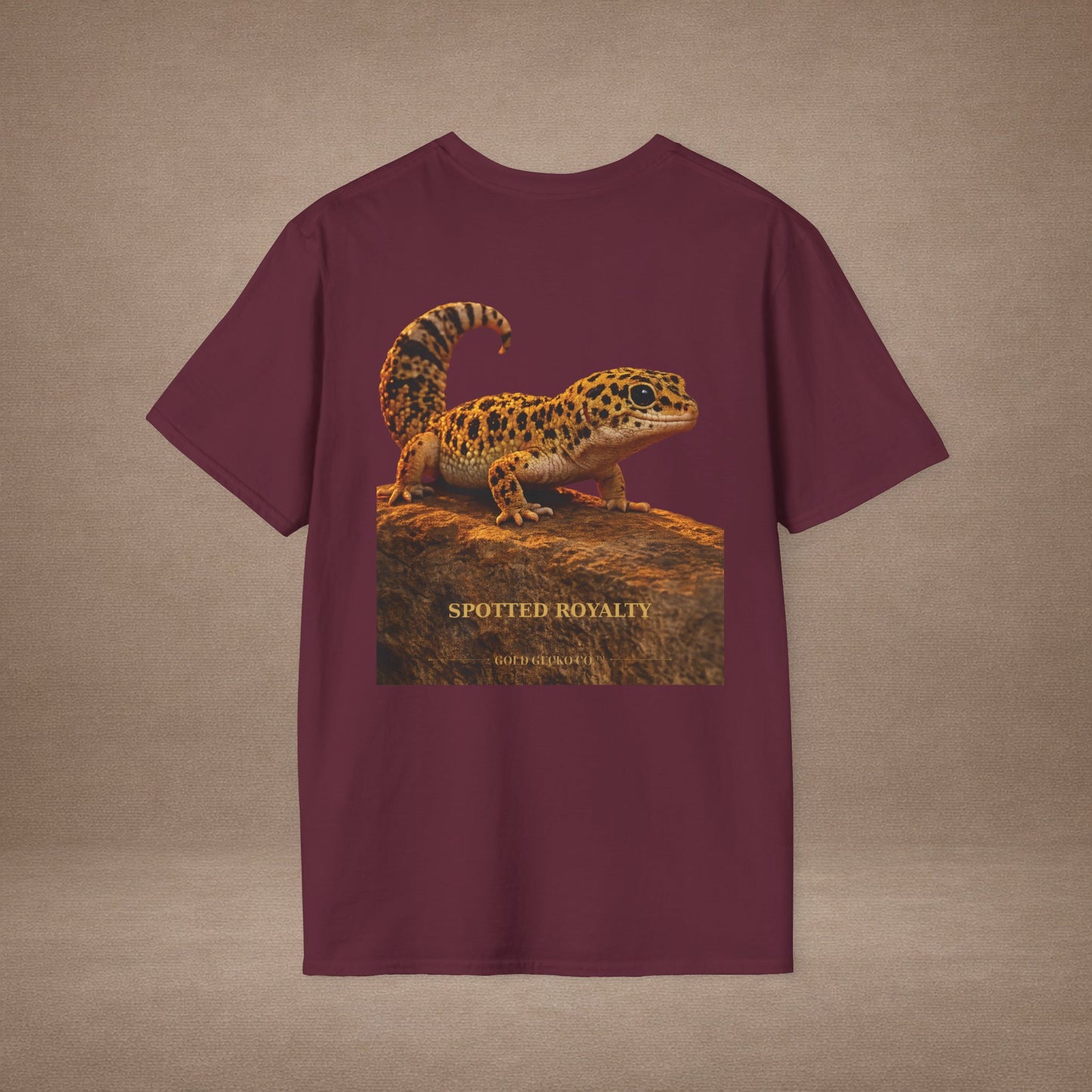 Leopard Gecko — Spotted Royalty — photoreal reptile portraits — the ultimate herp appreciation. Gold Gecko Co. Reptile Roll Call collection.
