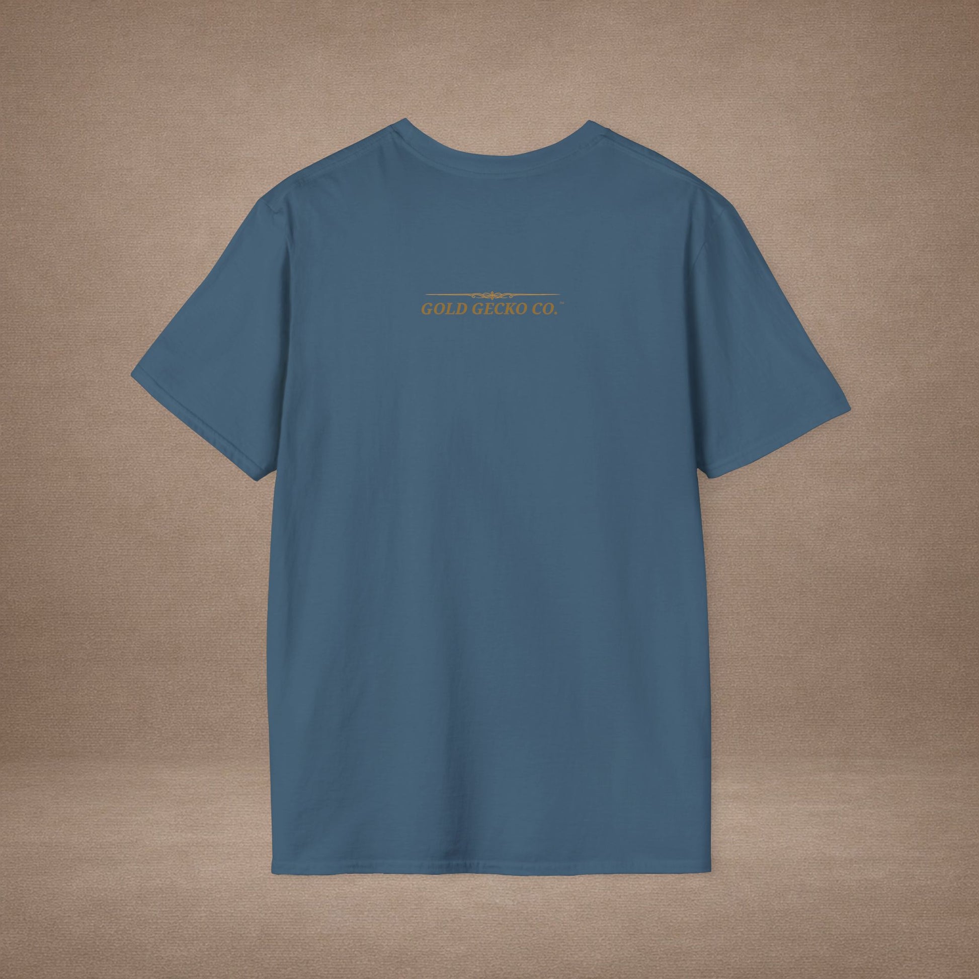 Amber Bearded Dragon single-line art with amber gold gem eye — Gold Gecko Co. Line & Gold collection (Dark)