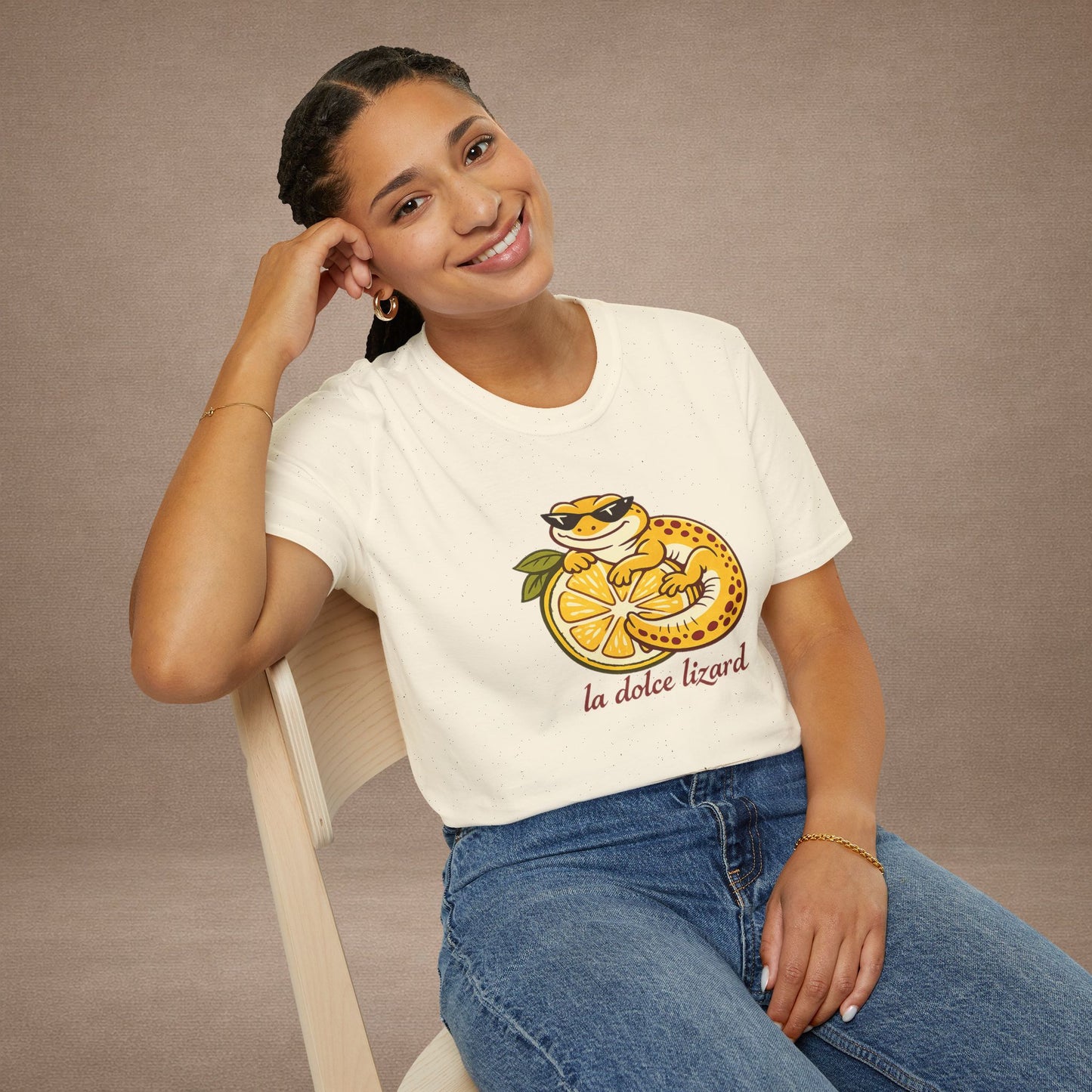 La Dolce Lizard Amalfi lemons Italian graphic t-shirt — Gold Gecko Co.