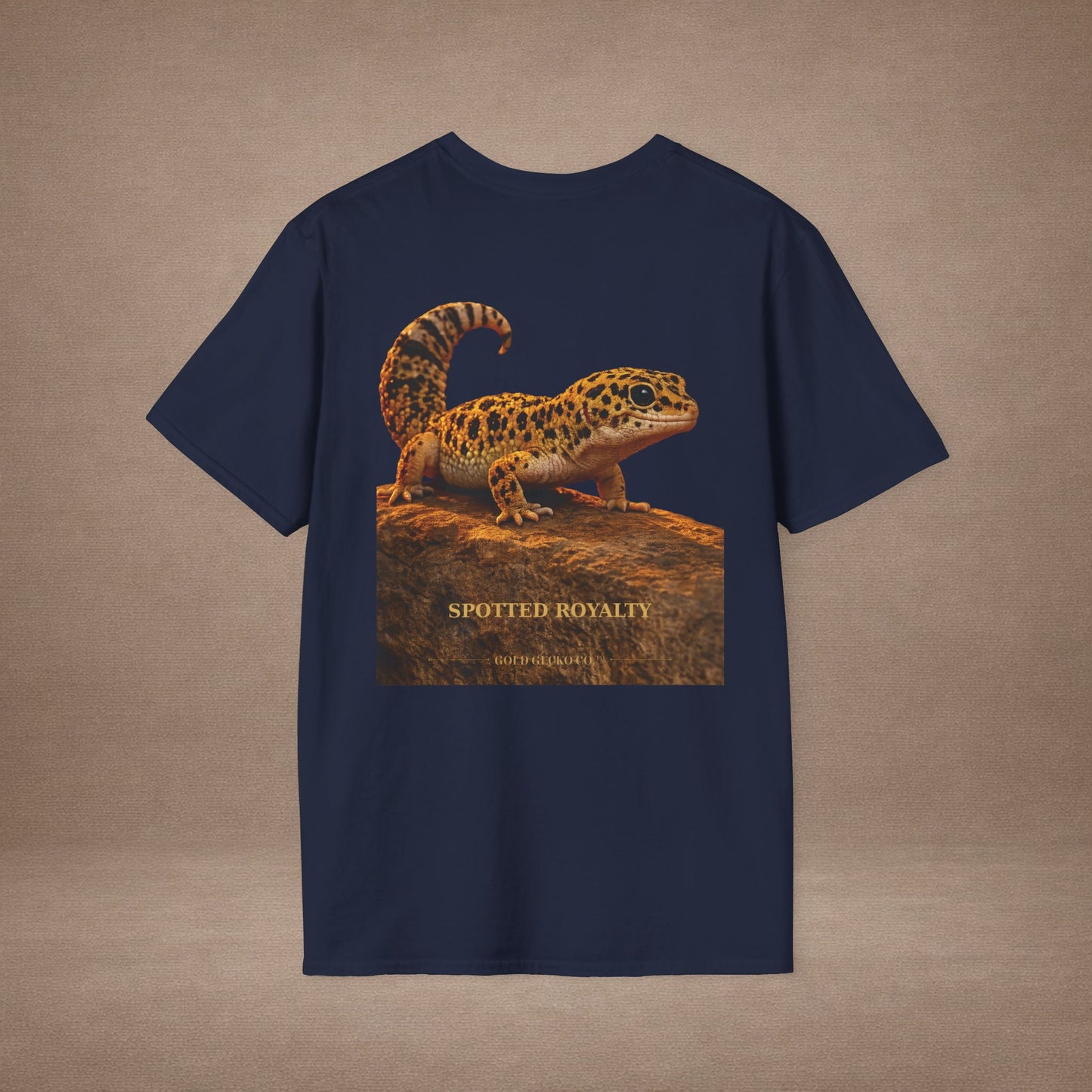 Leopard Gecko — Spotted Royalty — photoreal reptile portraits — the ultimate herp appreciation. Gold Gecko Co. Reptile Roll Call collection.