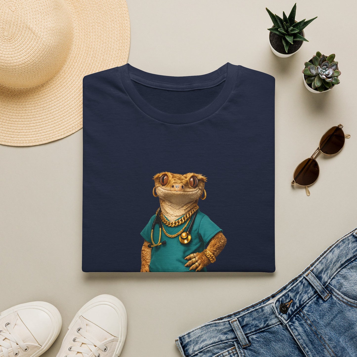 Gold Gecko Co.™ | Scrubs | Crested Gecko | Comfort Colors 6500