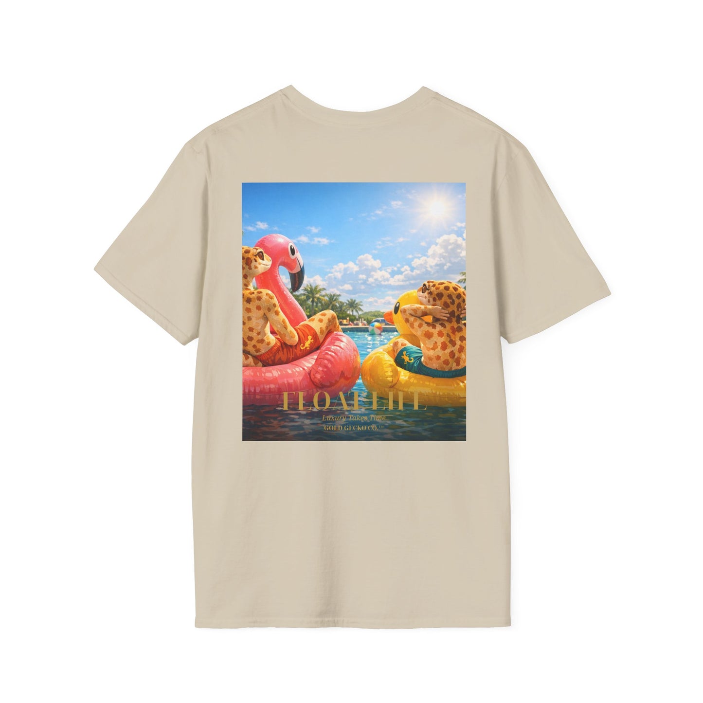 Col1453-02-V1-TS-Gildan64000-FloatLife-Realistic-GoldGeckoCo