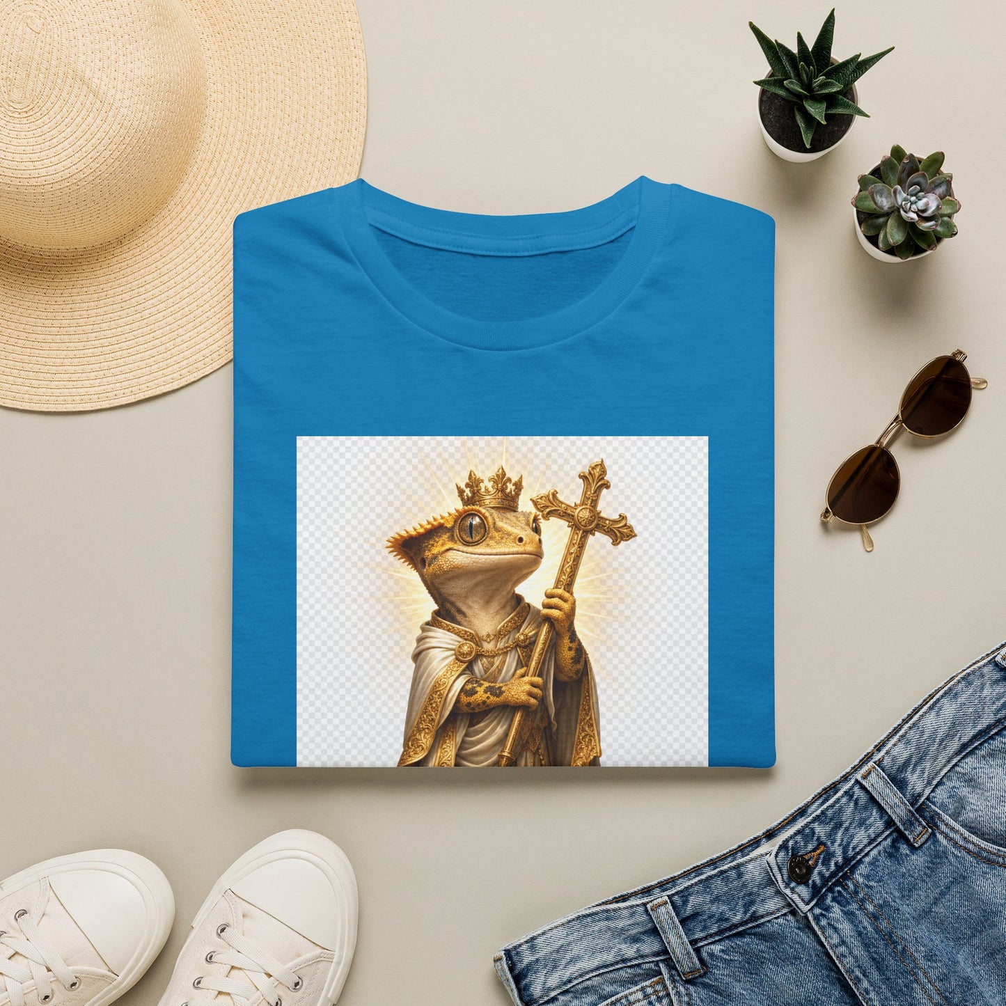 Gold Gecko Co. | Blessed and Dripped | Faith Gecko Tee