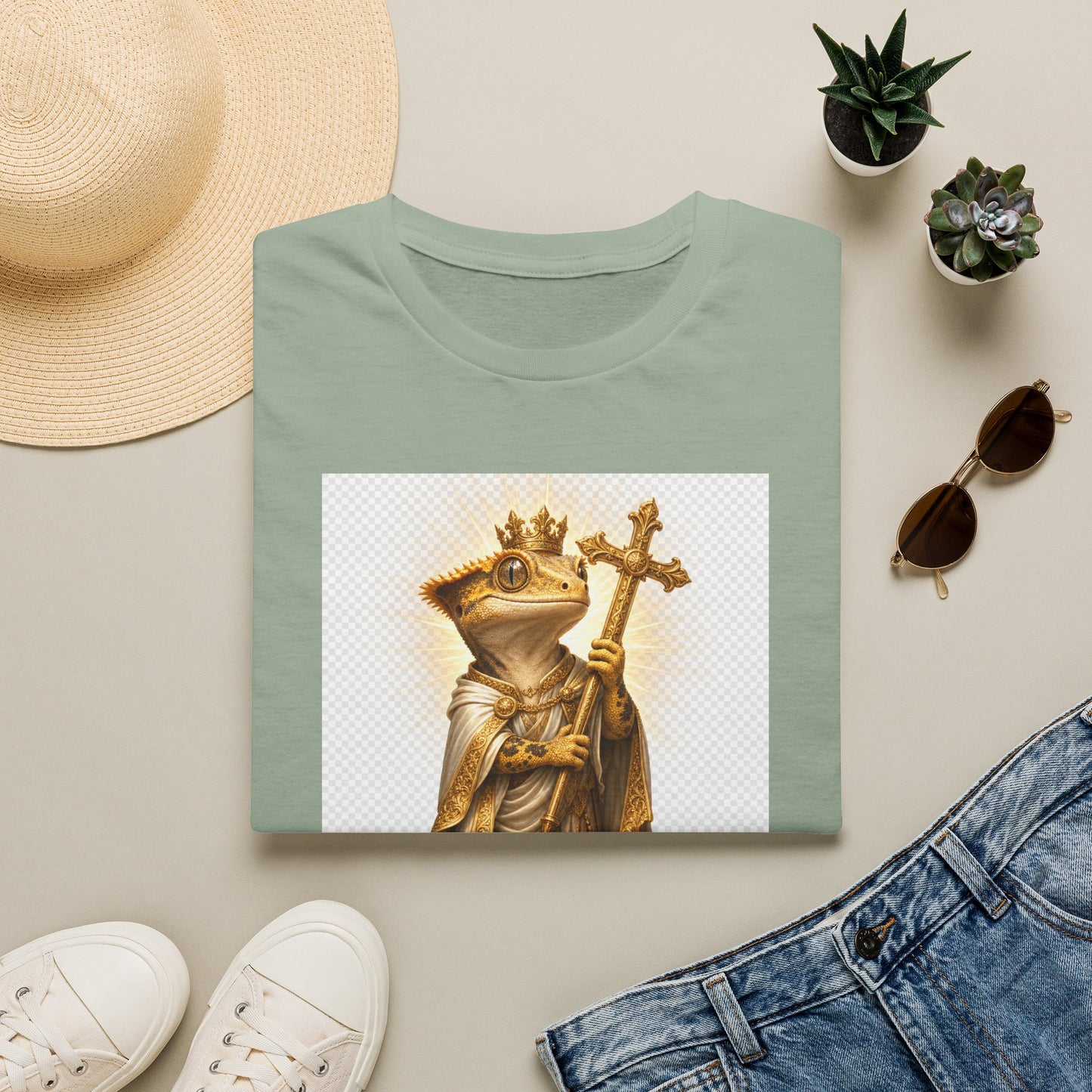 Gold Gecko Co. | Blessed and Dripped | Faith Gecko Tee