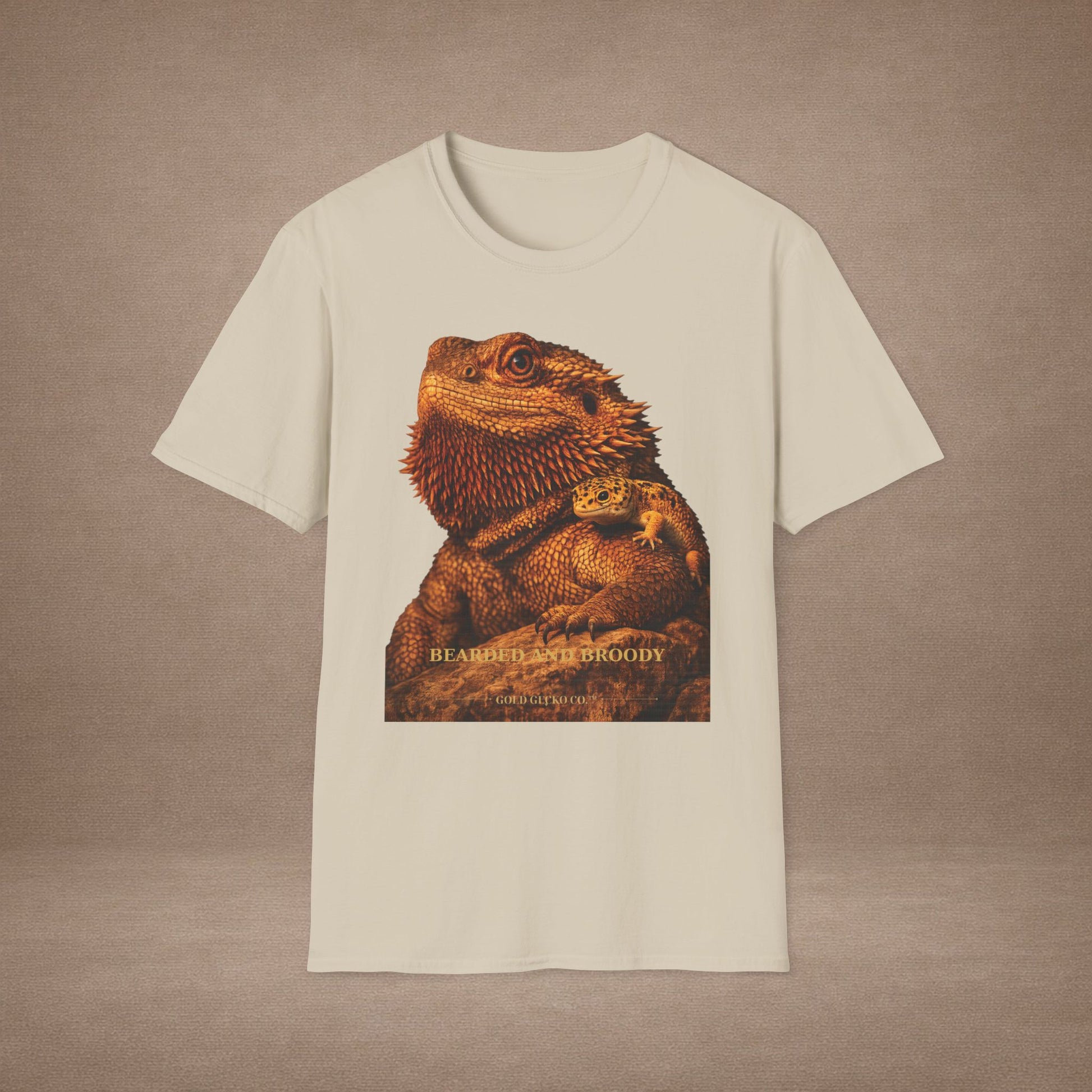 Bearded Dragon — Bearded And Broody — photoreal reptile portraits — the ultimate herp appreciation. Gold Gecko Co. Reptile Roll Call collection.