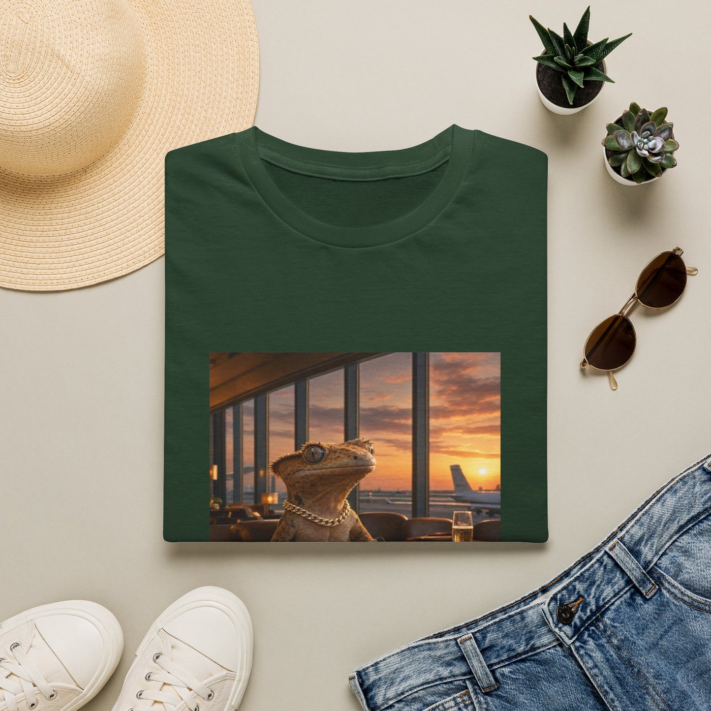 Gold Gecko Co.™ | El Mundo Me Espera | Crested Gecko | Comfort Colors 6500