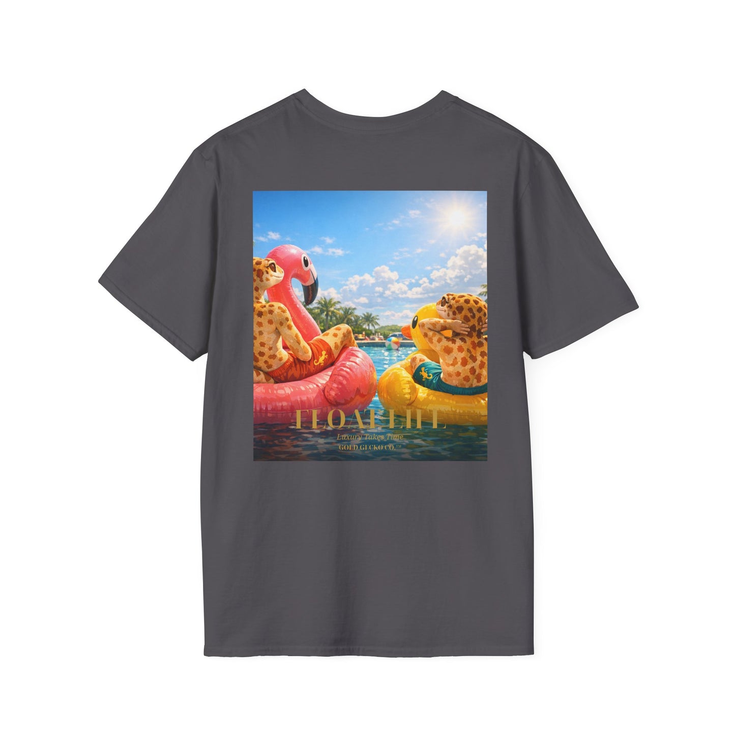 Col1453-02-V1-TS-Gildan64000-FloatLife-Realistic-GoldGeckoCo