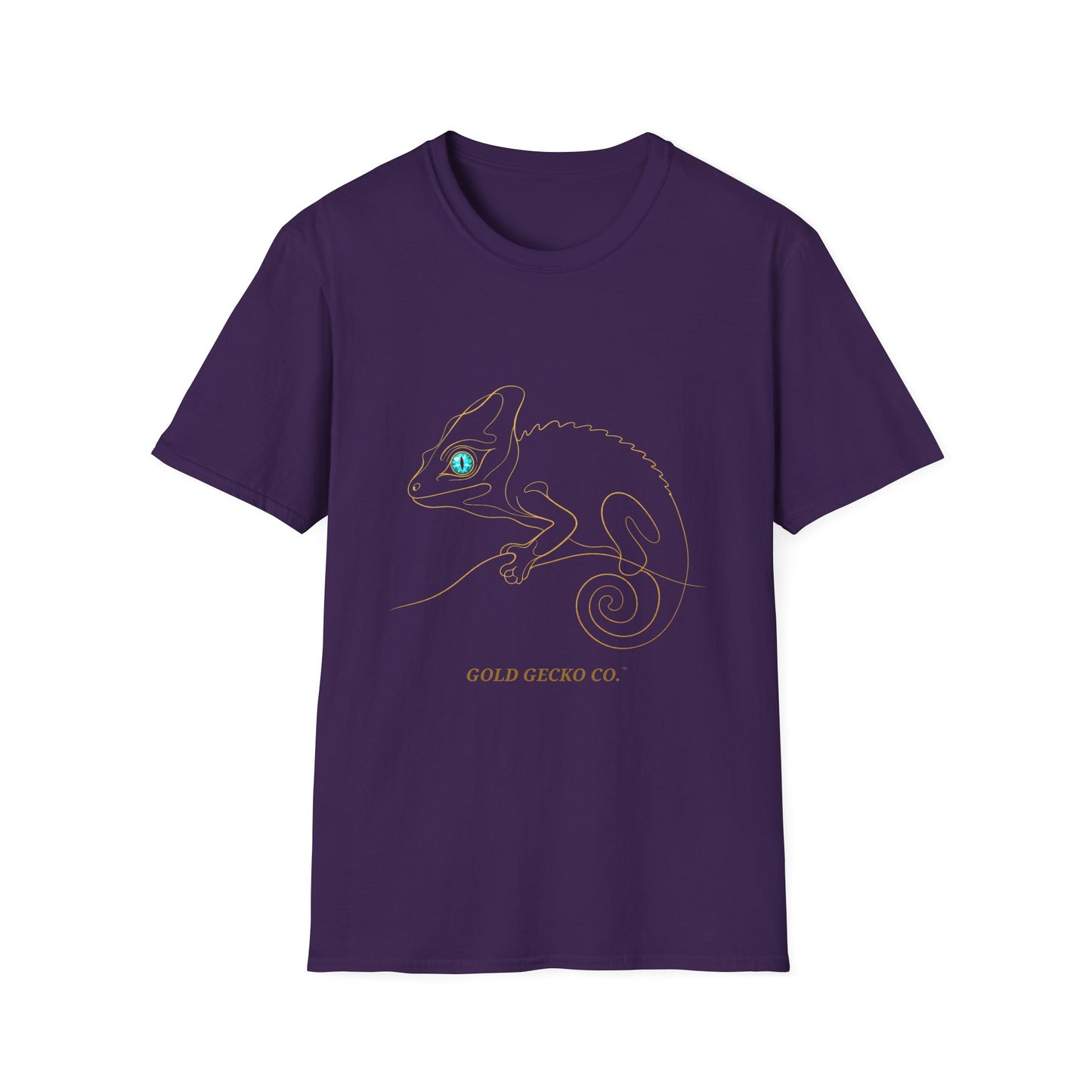 Turquoise Chameleon T-Shirt · Most Colors — Gold Gecko Co.