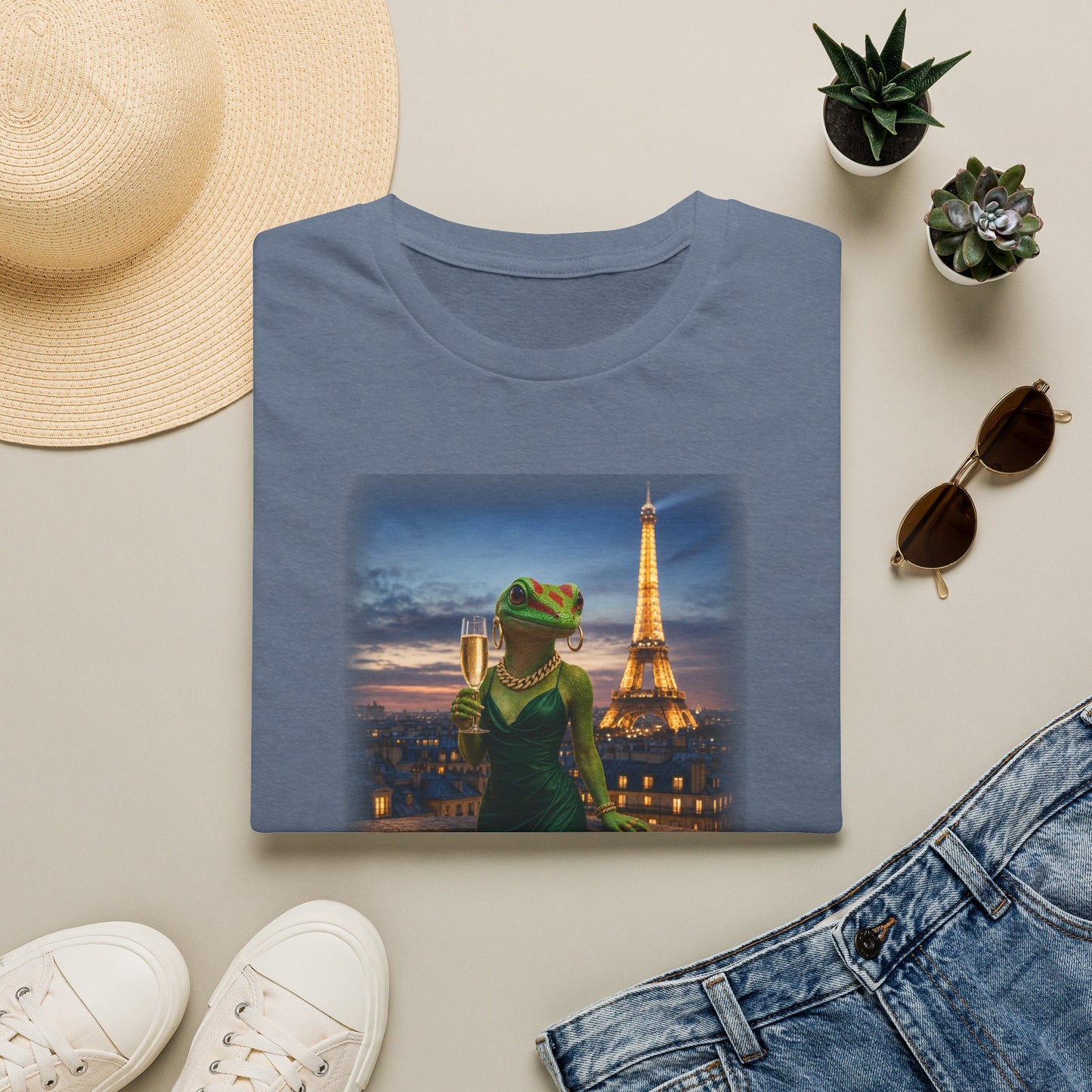 Gold Gecko Co.™ | Paris | Day Gecko | Comfort Colors 6500
