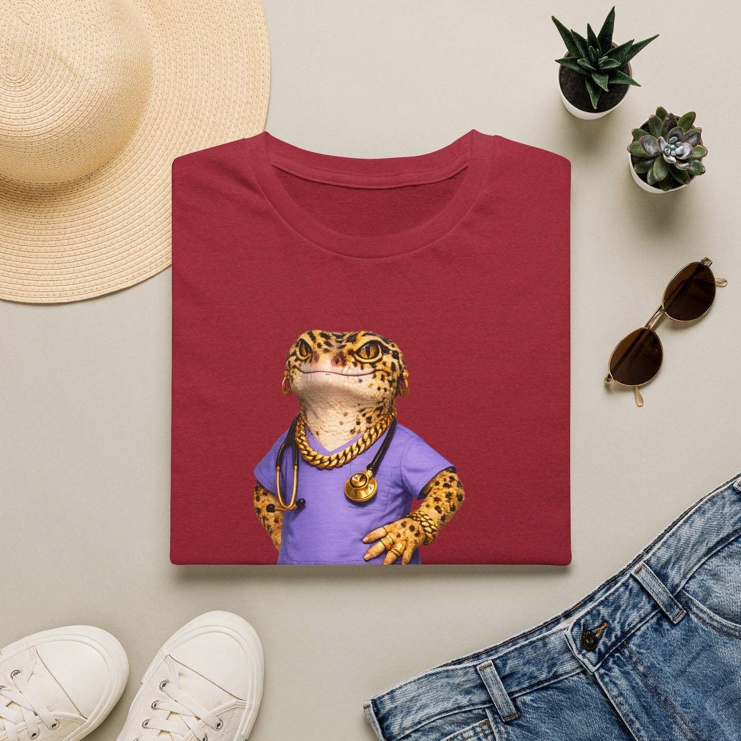 Gold Gecko Co.™ | Scrubs | Leopard Gecko | Comfort Colors 6500