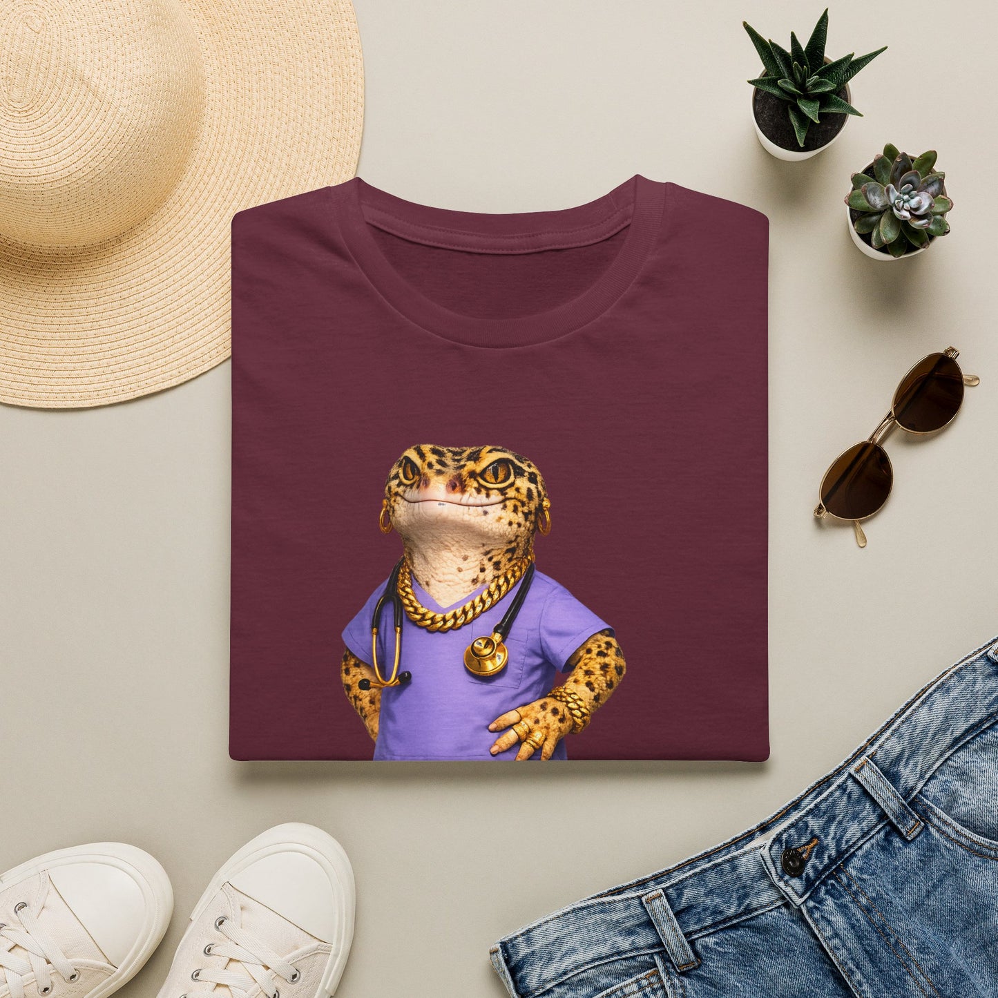Gold Gecko Co.™ | Scrubs | Leopard Gecko | Comfort Colors 6500