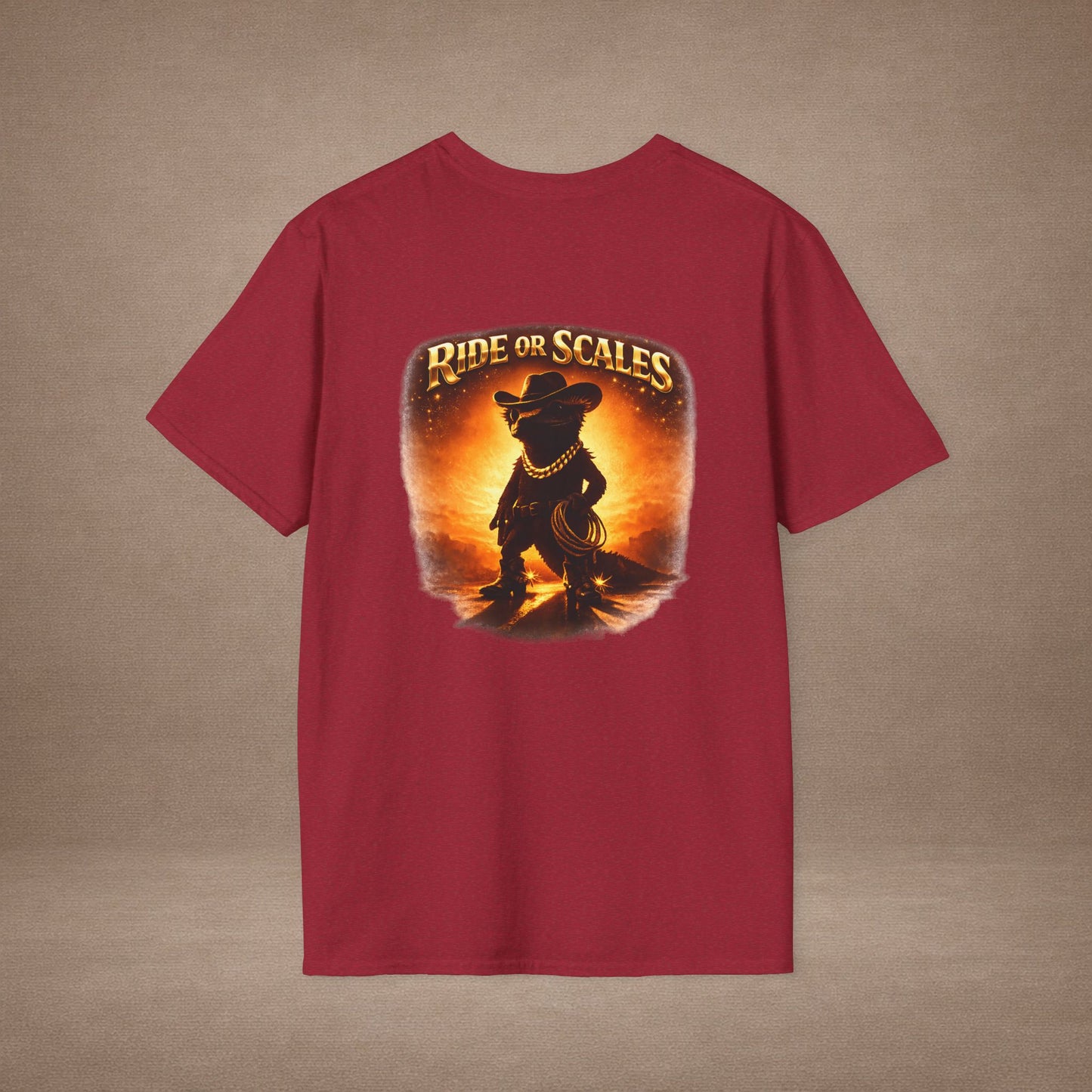 DESIGN #09-35 Born to Ride — Rodeo Gecko Tee (Front & Back)