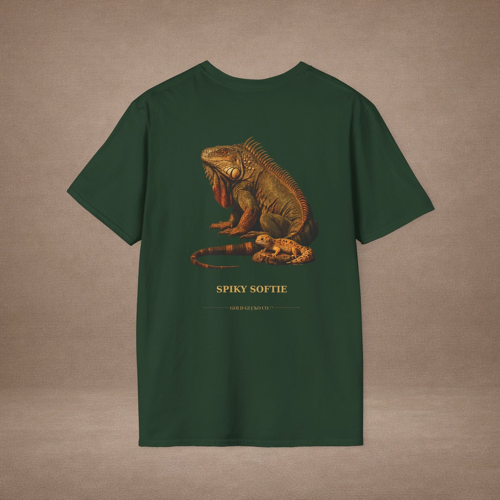 Iguana — Spiky Softie — photoreal reptile portraits — the ultimate herp appreciation. Gold Gecko Co. Reptile Roll Call collection.