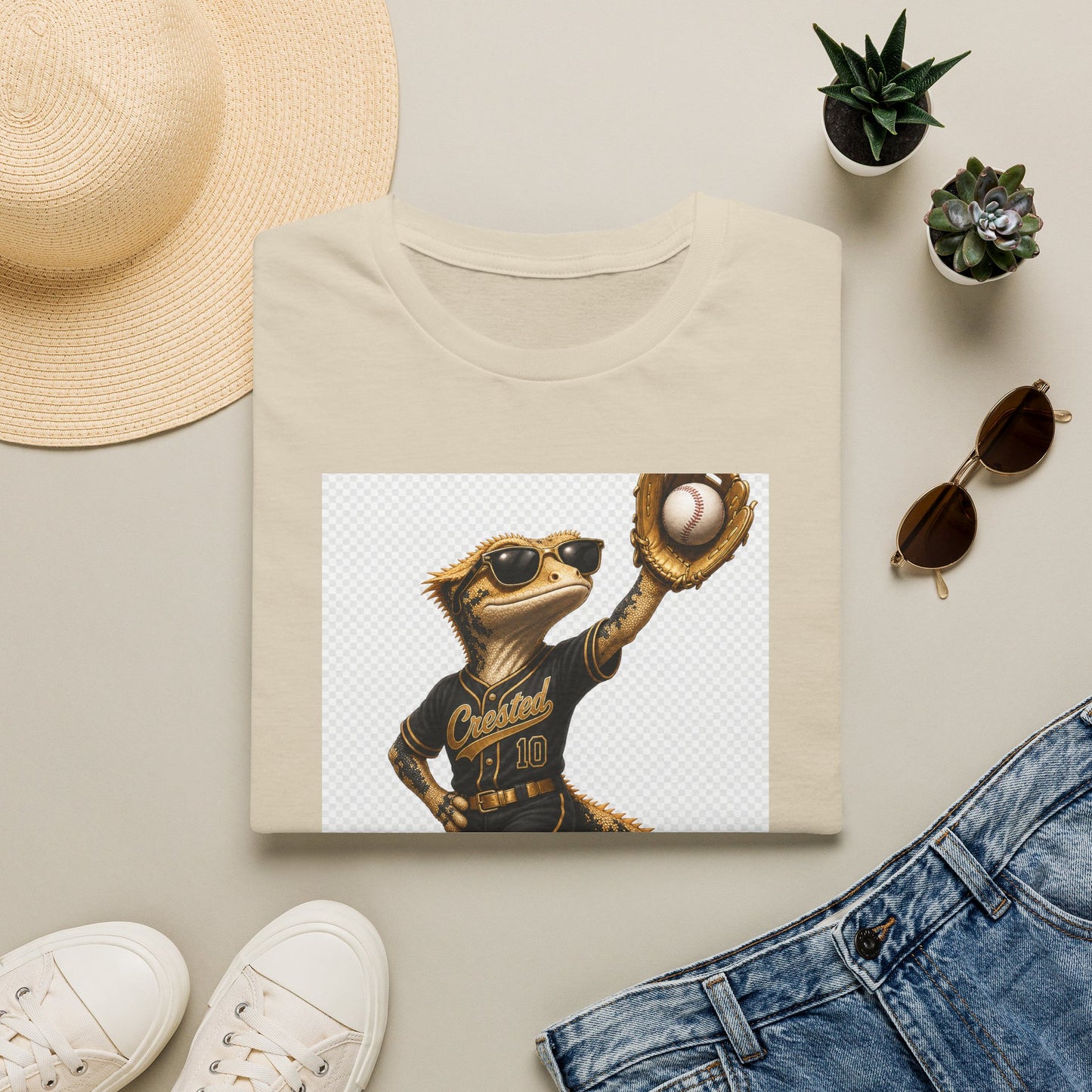 Gold Gecko Co. | Effortless. Like Everything Else. | Outfielder Gecko Tee