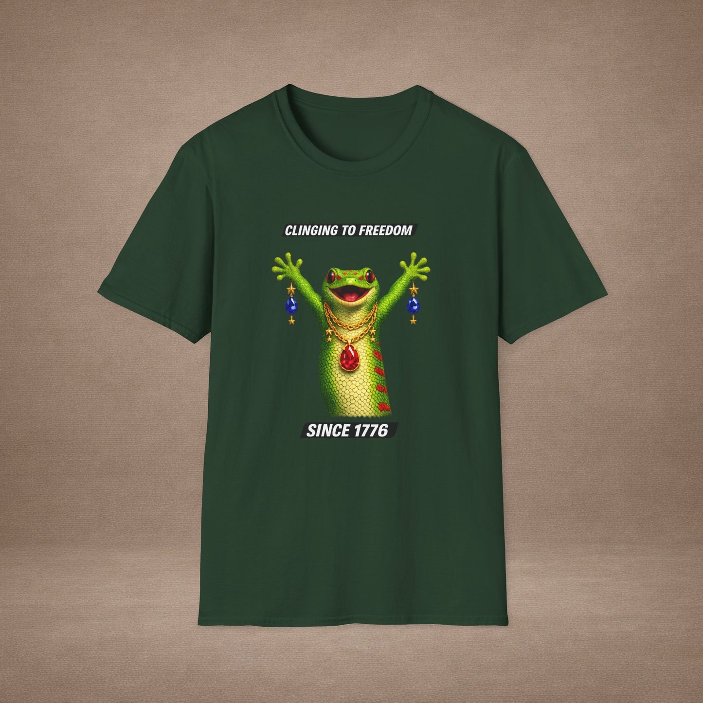 DESIGN #14 Clinging To Freedom 1776 — 4th of July Tee