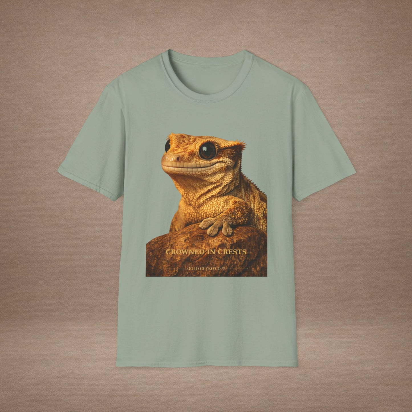 Crested Gecko — Crowned In Crests — photoreal reptile portraits — the ultimate herp appreciation. Gold Gecko Co. Reptile Roll Call collection.