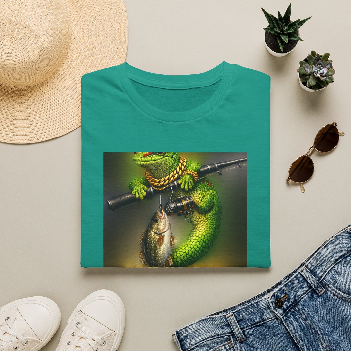 Gold Gecko Co.™ | Hooked on the Good Life | Day Gecko | Comfort Colors 6500