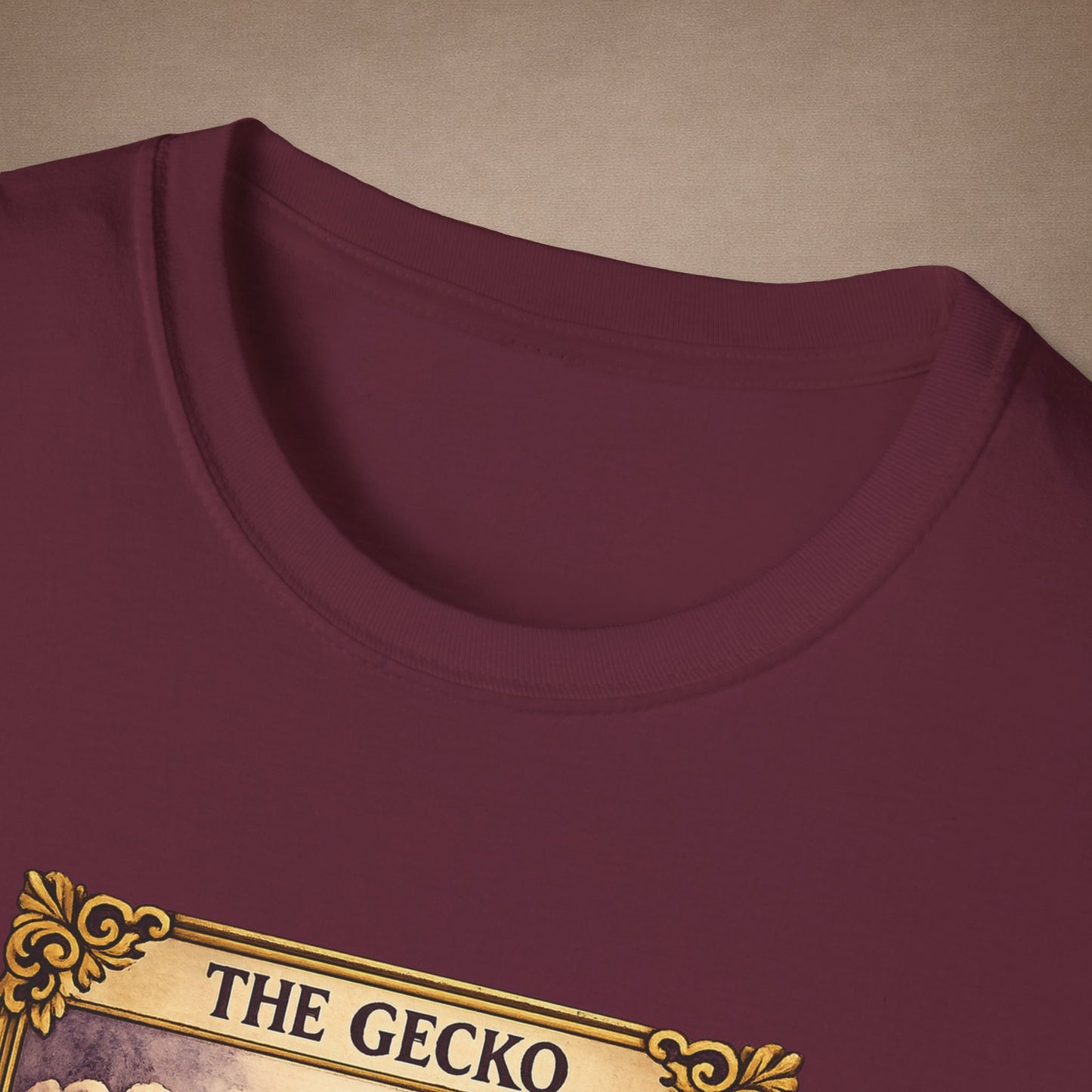 The High Priestess gecko tarot t-shirt · Moon Phase Coven · Gold Gecko Co.