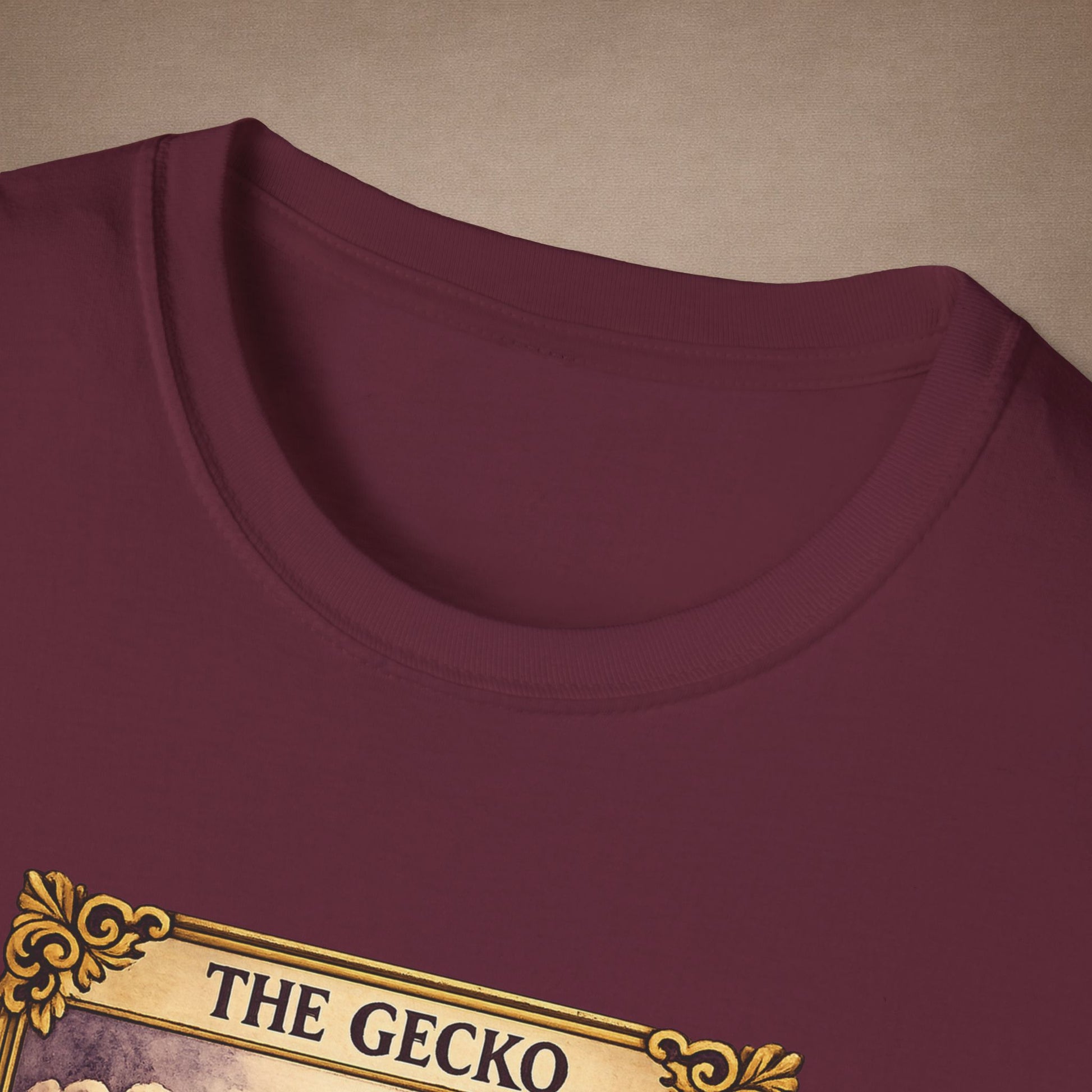 The High Priestess gecko tarot t-shirt · Moon Phase Coven · Gold Gecko Co.