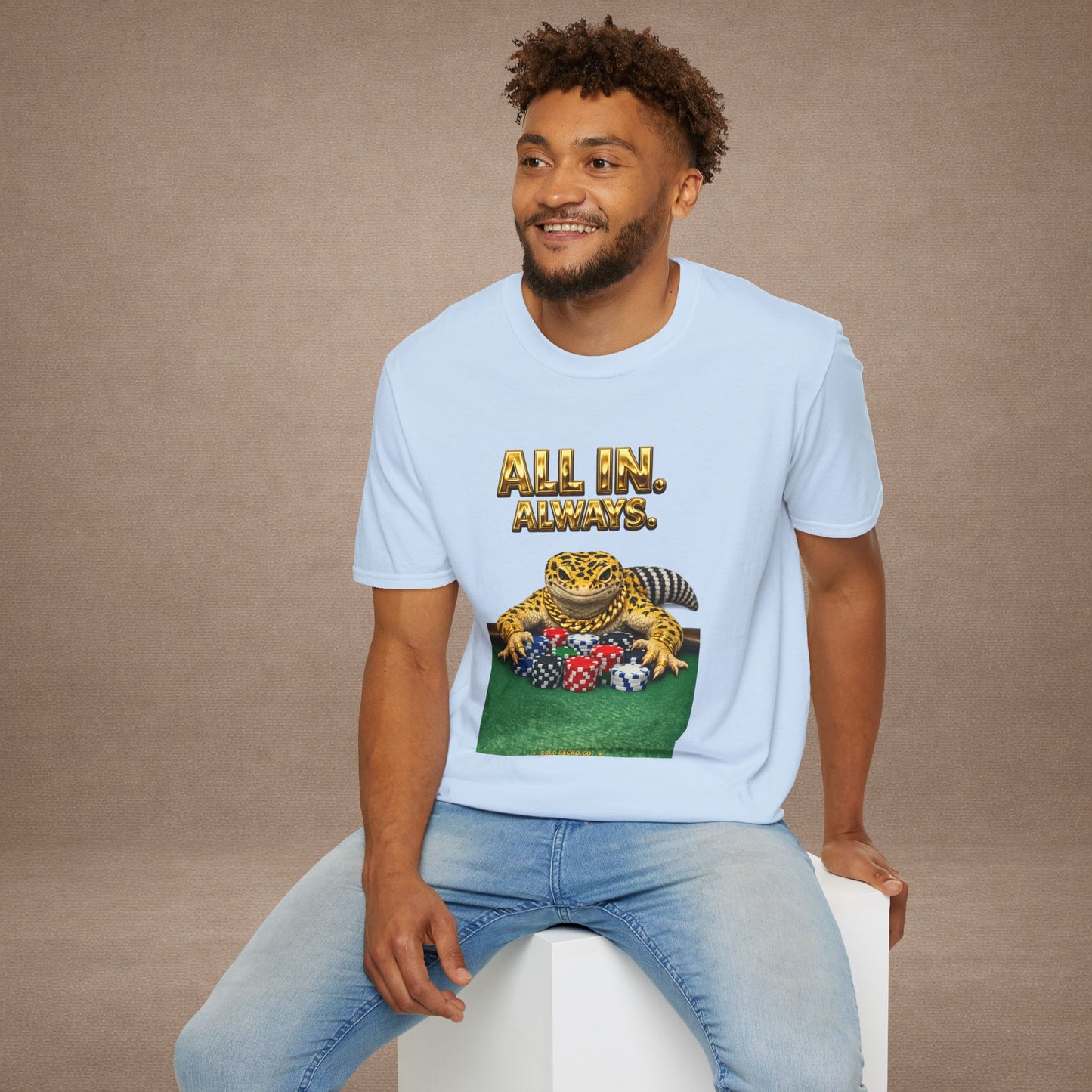 Design #29-2   Gambling- All in Always- (Gold Letters)